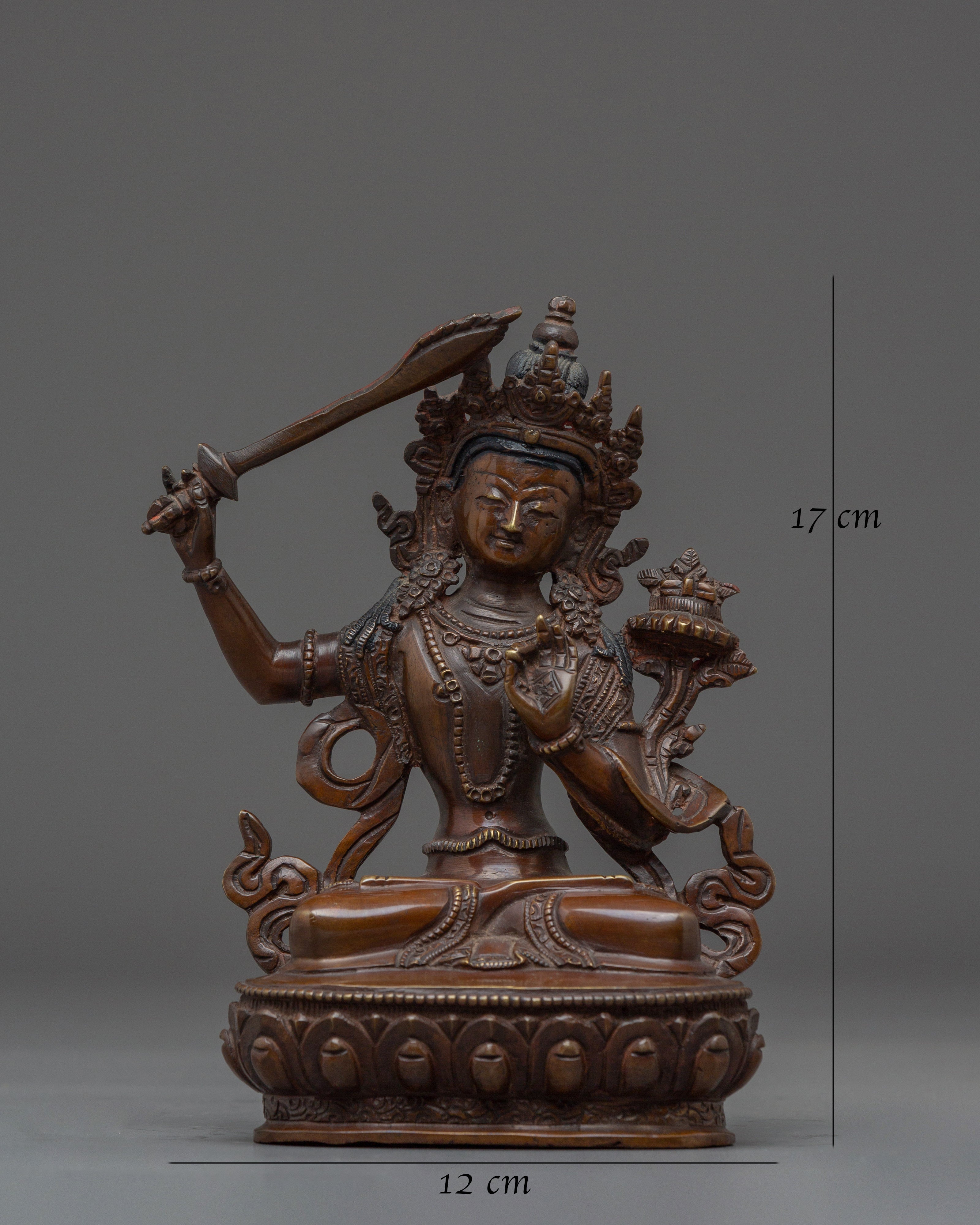 Himalayan Manjushri Sculpture | Symbol of Wisdom and Enlightenment