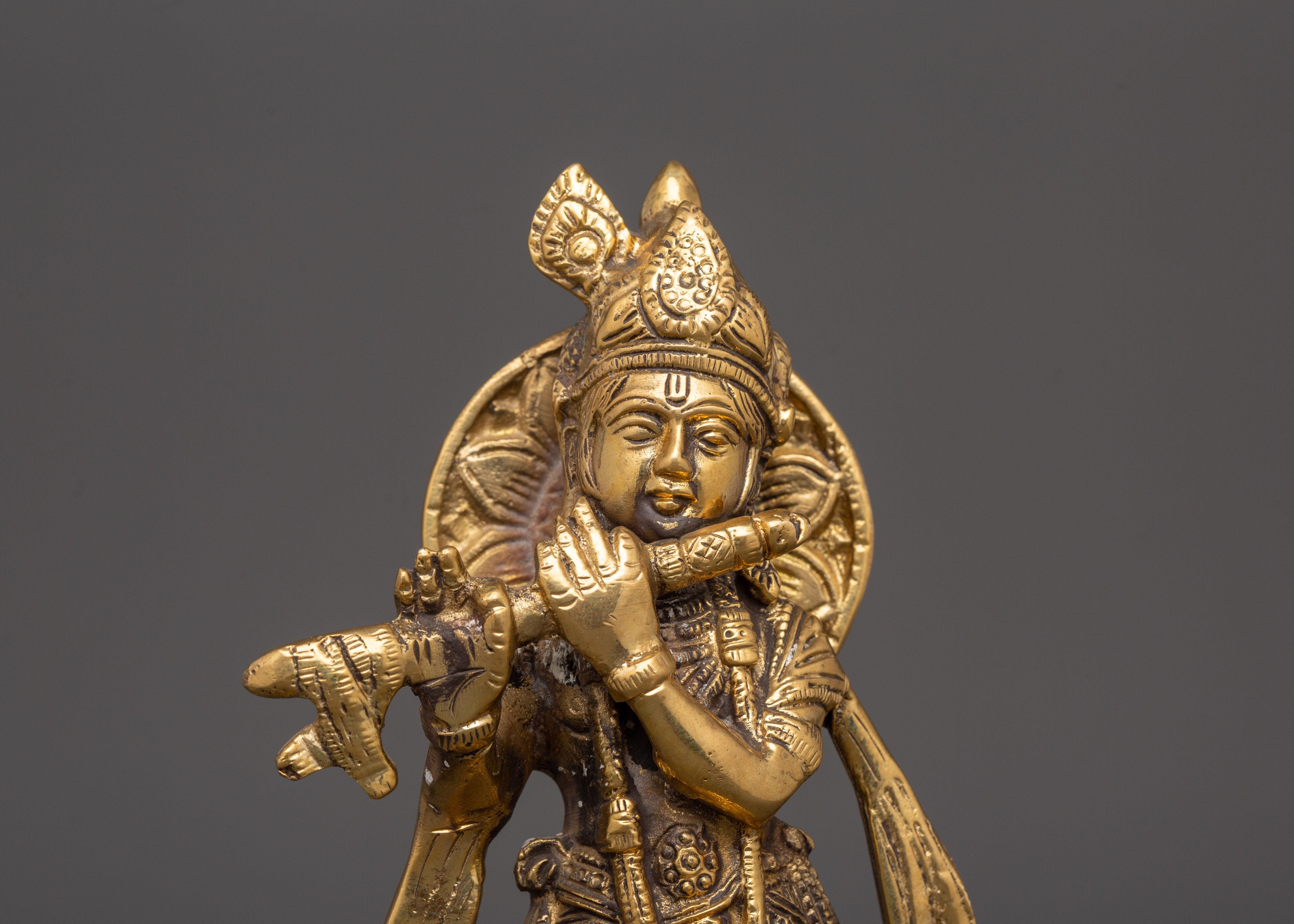 Shree Krishna Statue |  Lord of Compassion, Music, and Divine Love