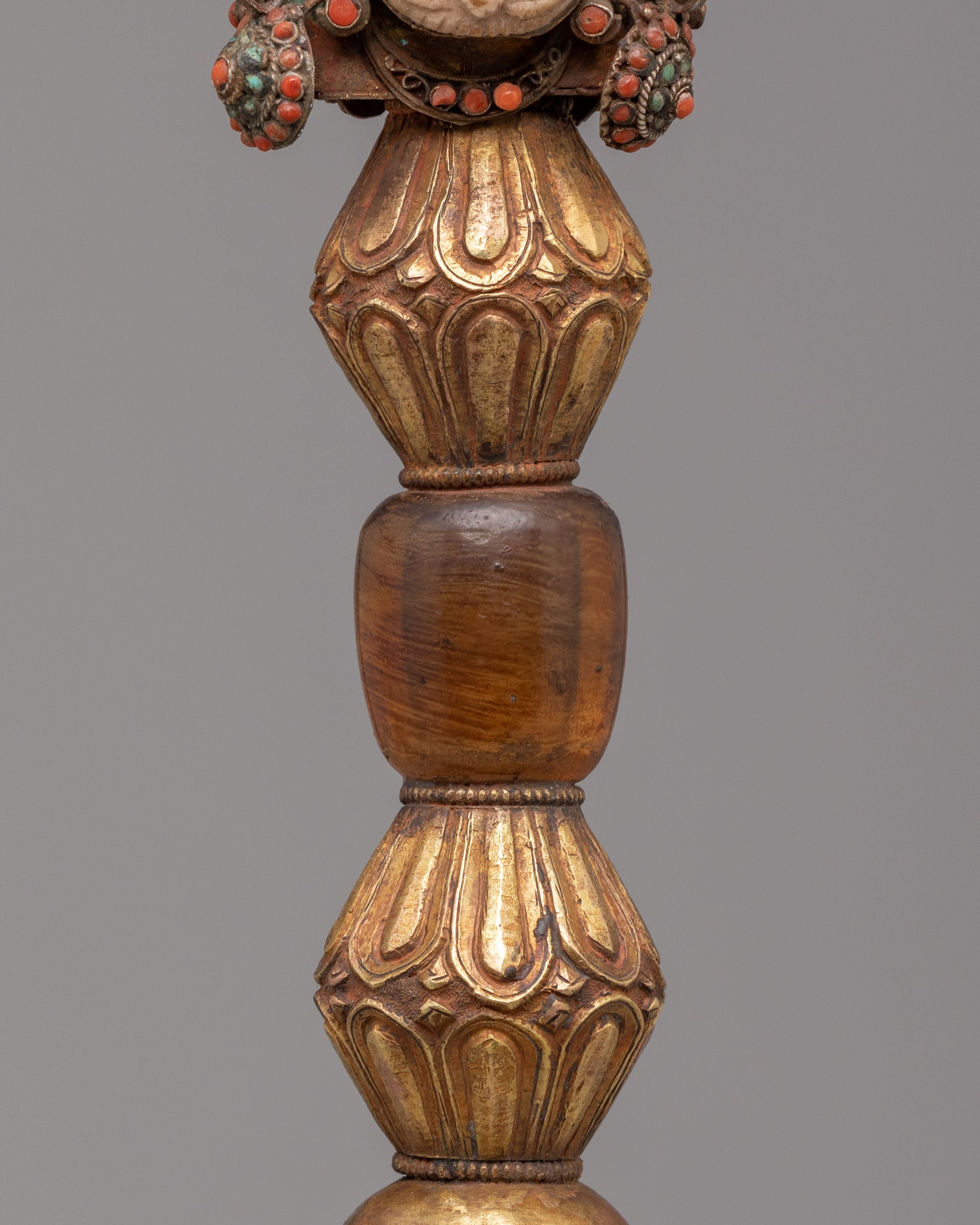 Sacred Buddhist Phurba | Gold-Plated Ritual Dagger