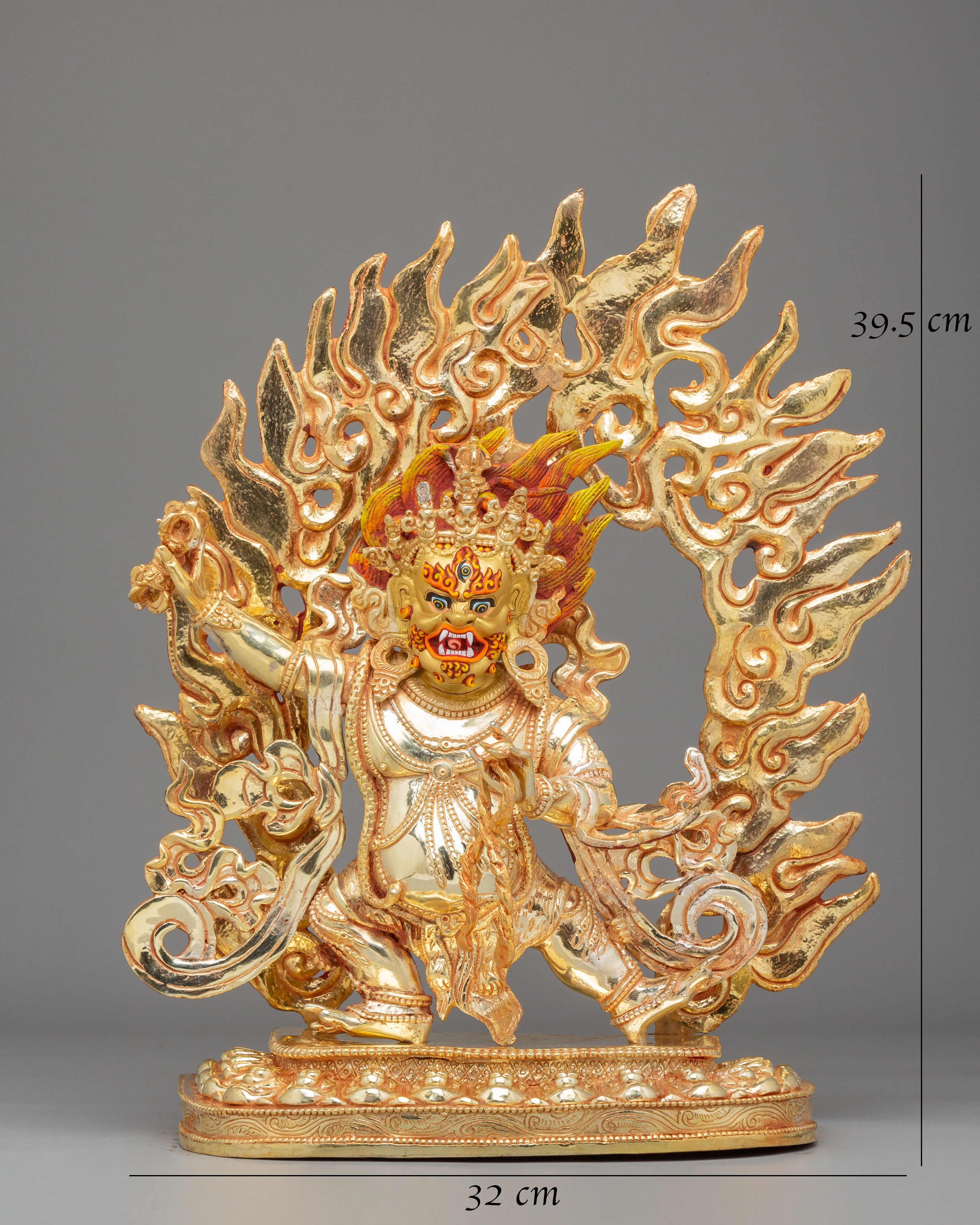 Handcrafted Sacred Vajrapani Statue | Spiritual Protector Art