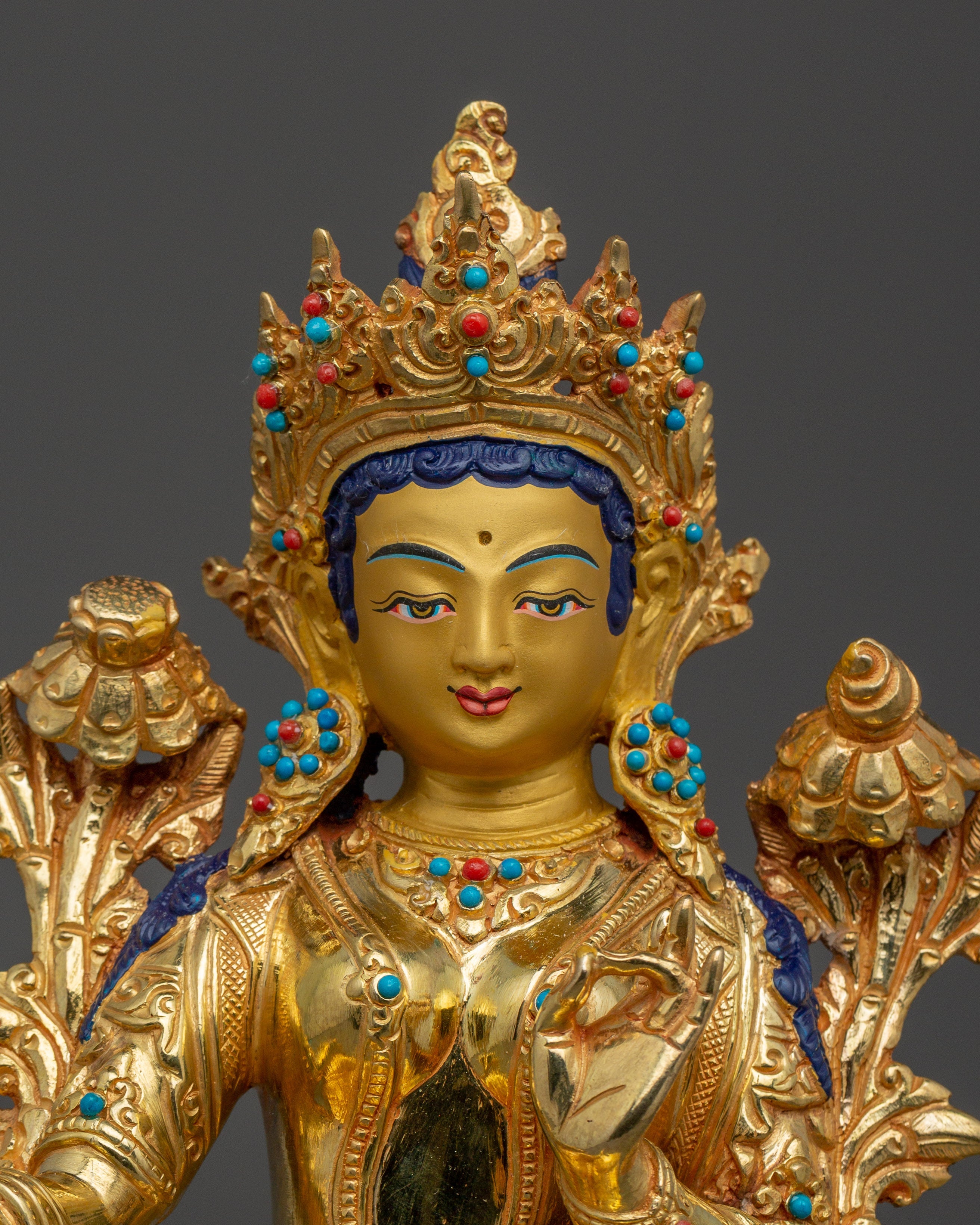 Tibetan Buddhist Green Tara Artwork | Goddess of Protection