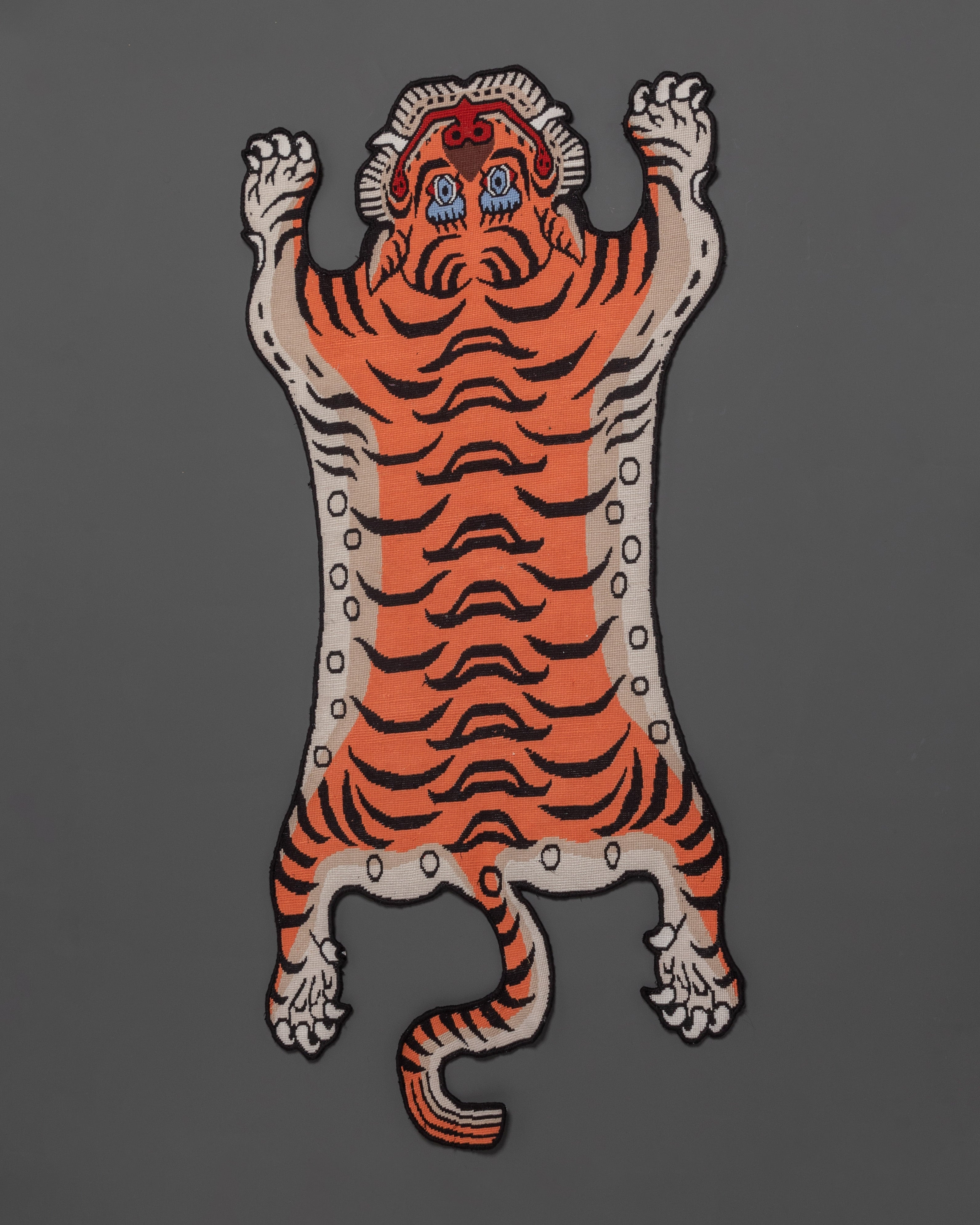 Tiger Skin Knotted Rug | Stylish Handcrafted Home Decor