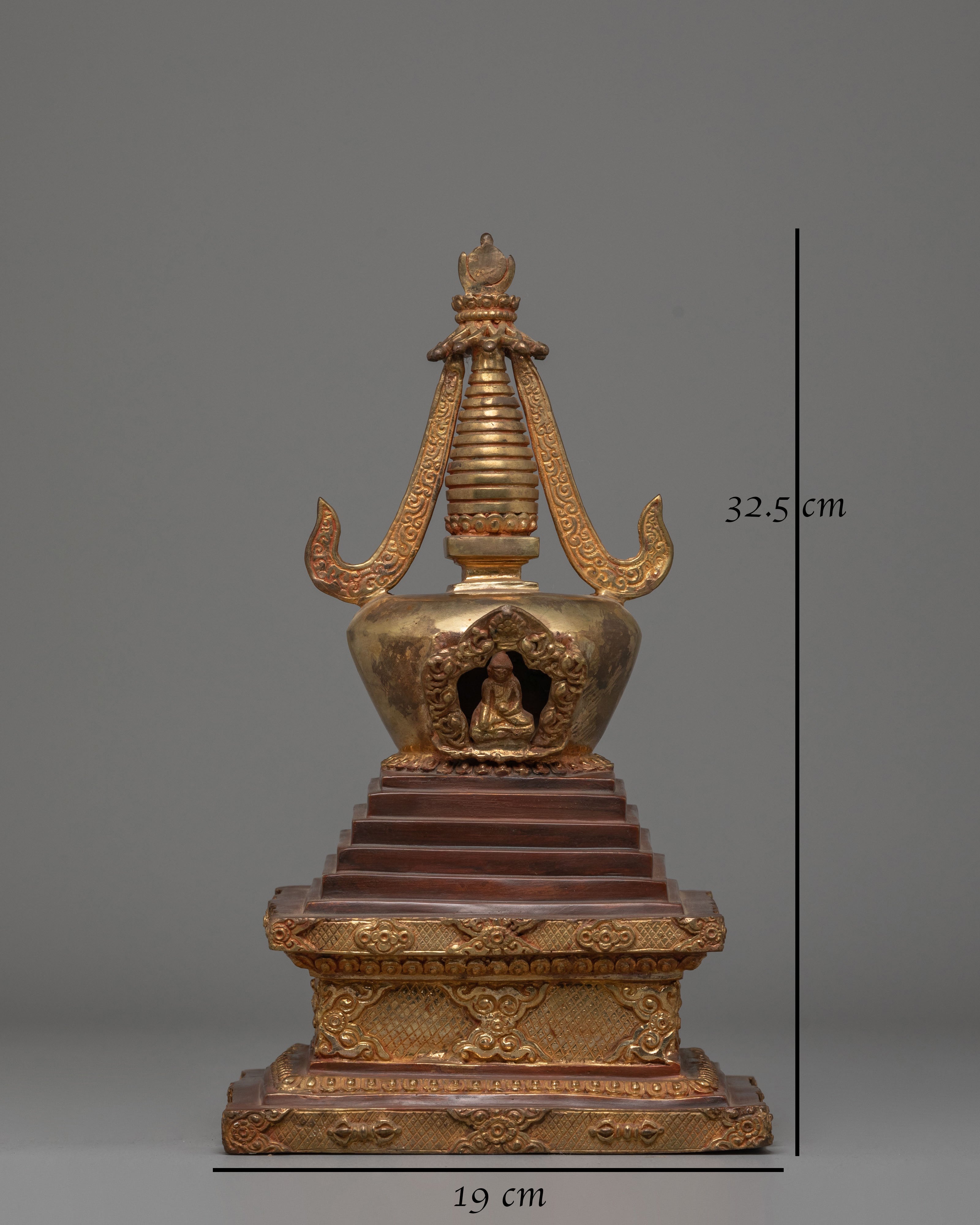 Spiritual Stupa Decor | Buddhist Ritual Artifact