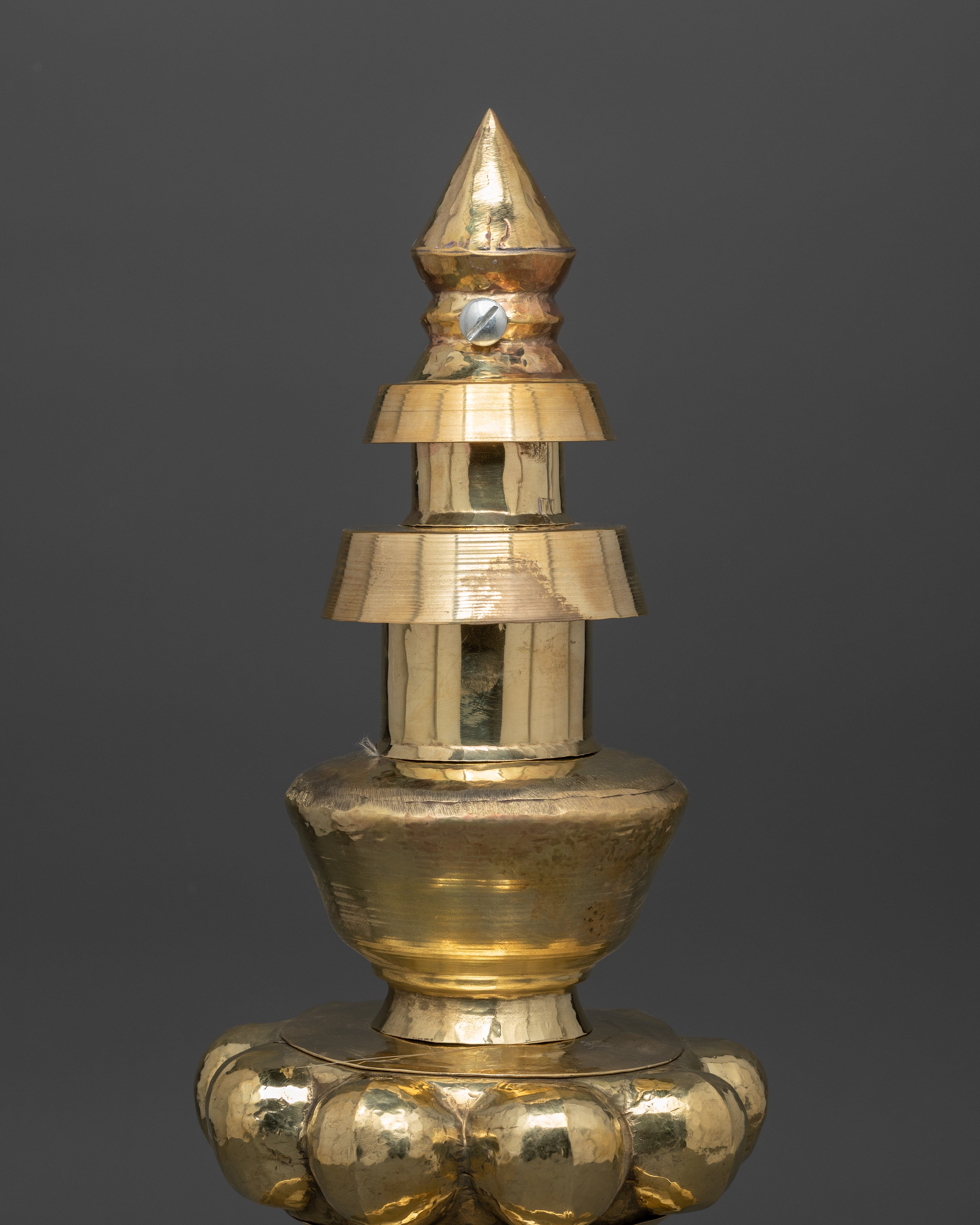 Large Handcrafted Brass Gajur | Sacred Temples and Shrines