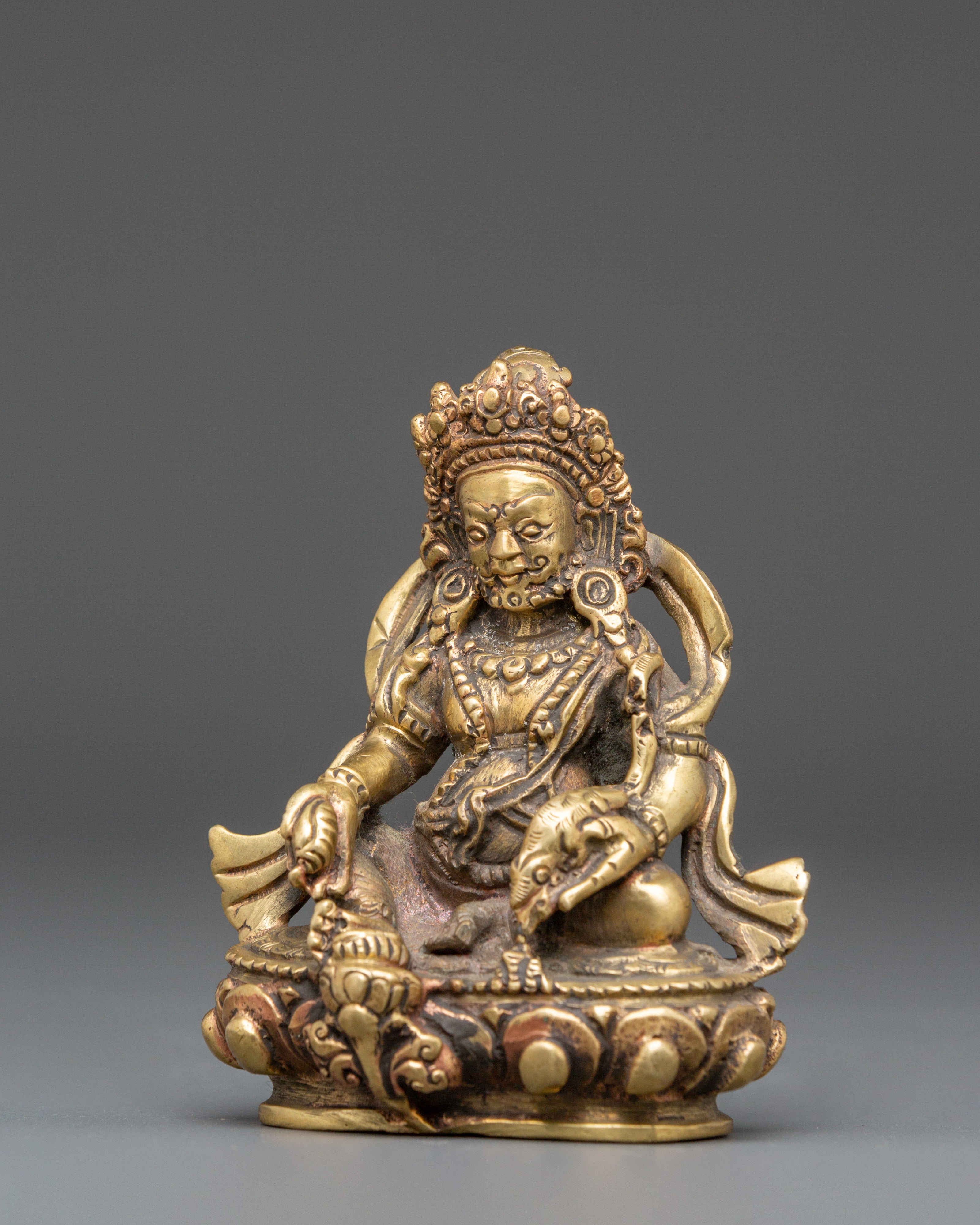 Hand-Crafted Wealth Deity Dzambhala Statue | Symbol of Prosperity and Abundance