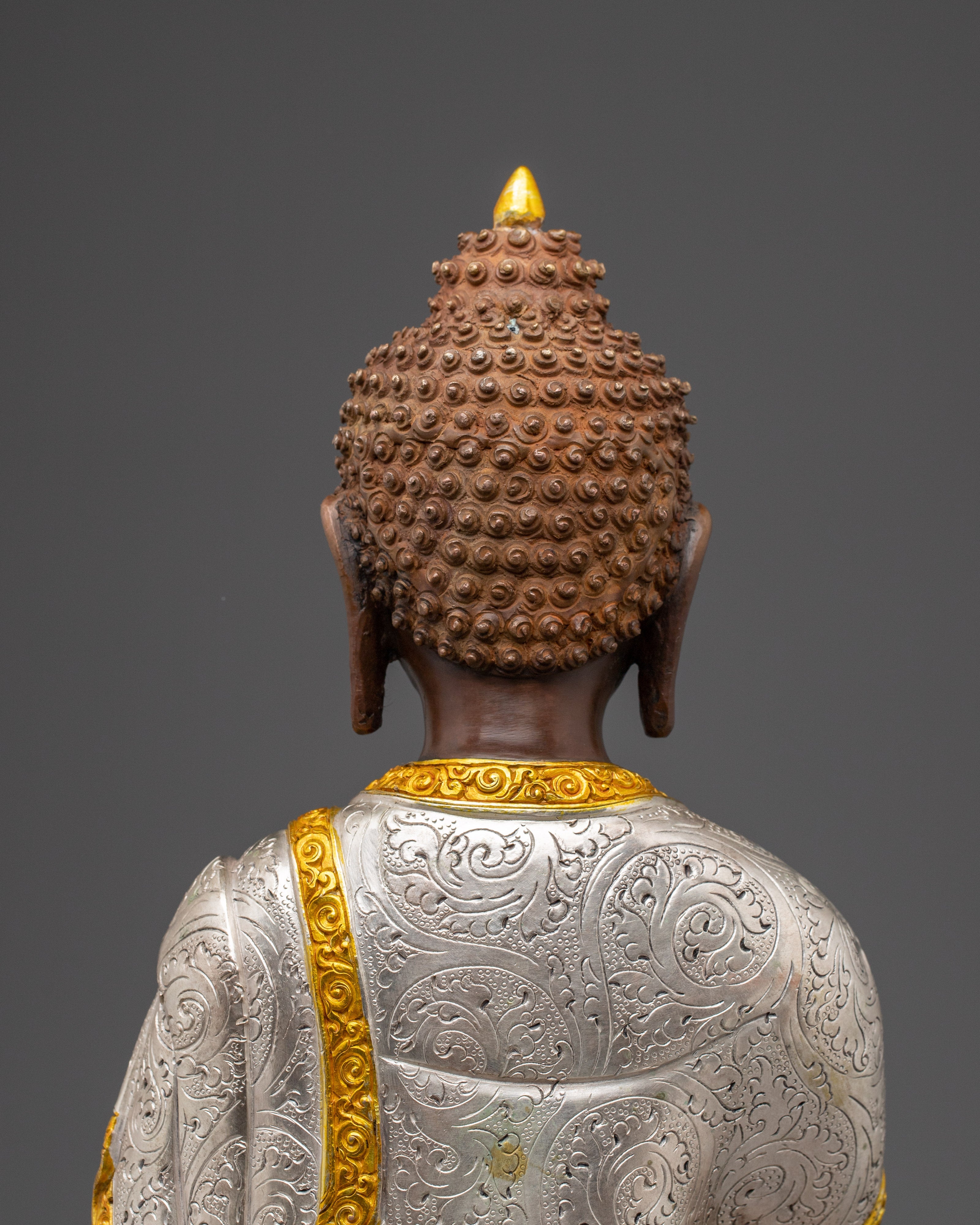 Golden Serene Shakyamuni Buddha Figurine | Enlightenment Symbol Gautama Buddha