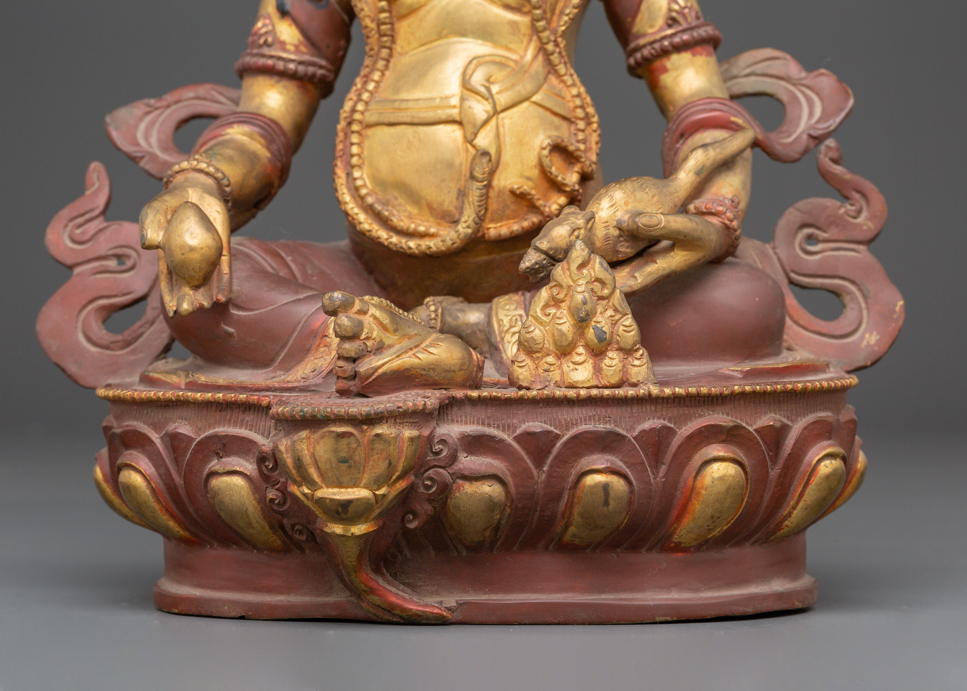 Statue of Buddhist Prosperity, Dzambhala | Tibetan Wealth Deity