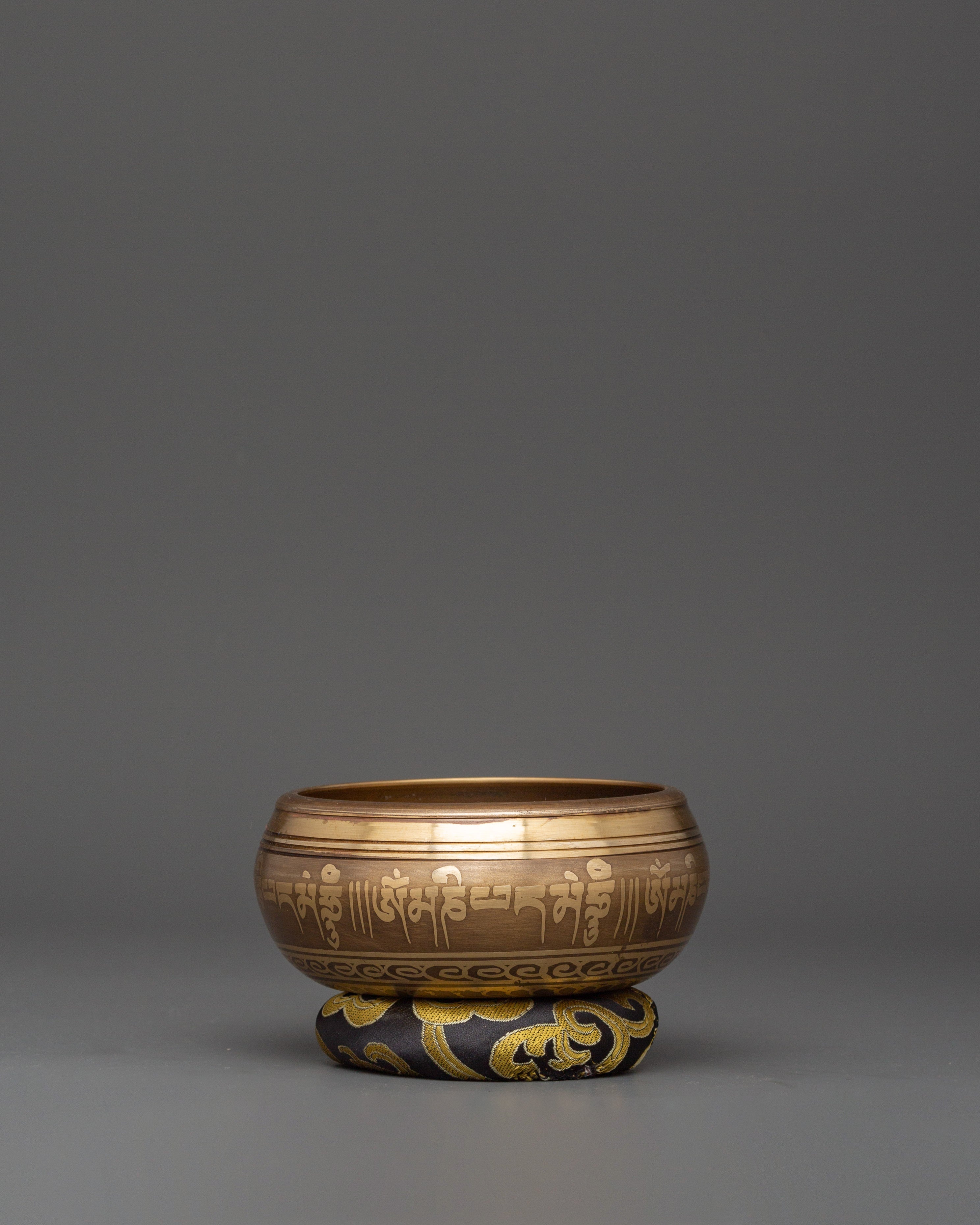 Large Tibetan Singing Bowl | Meditation Sound Bowl with Wooden Striker