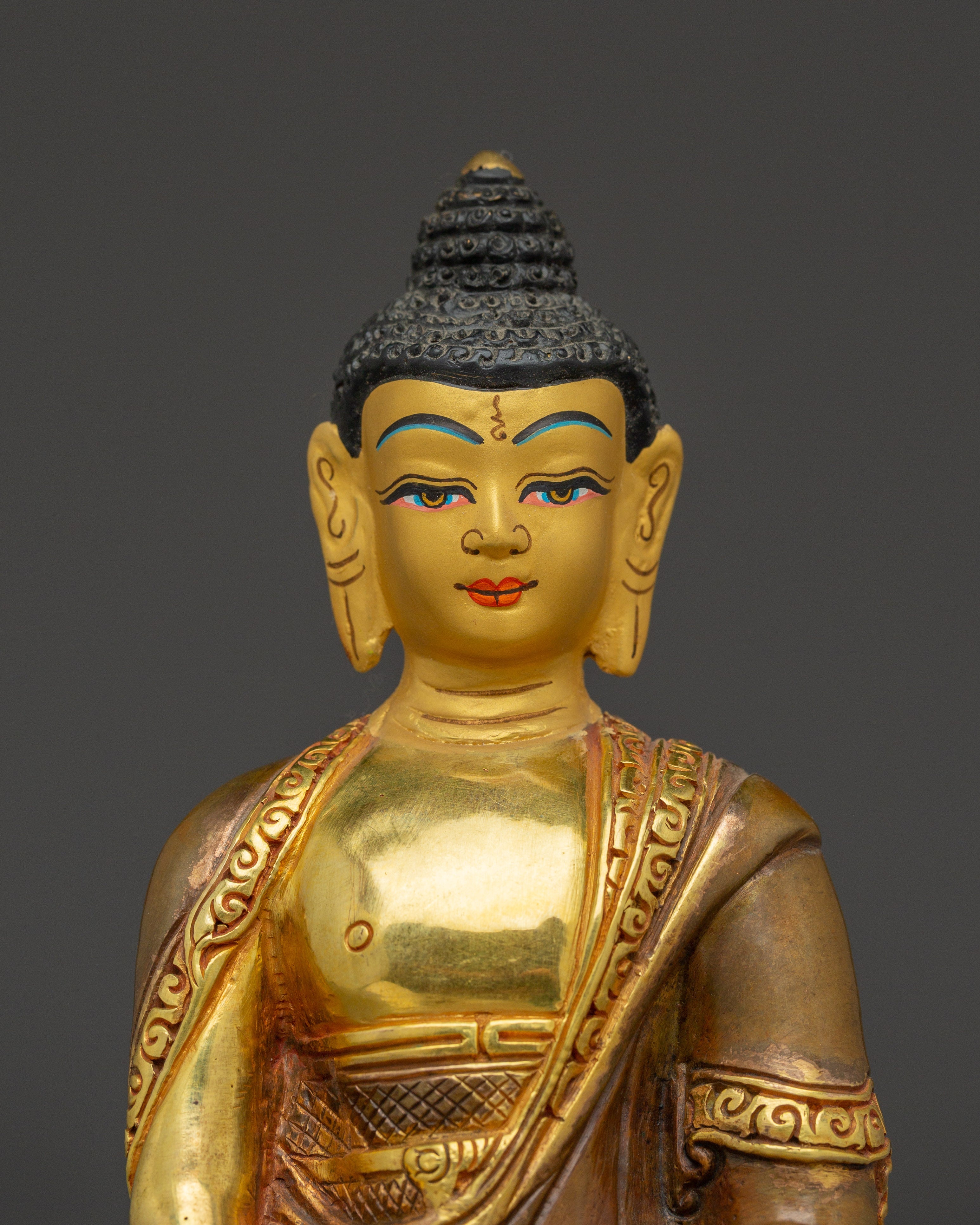 Serene Amitabha Buddha Copper Art | 48 Great Vows