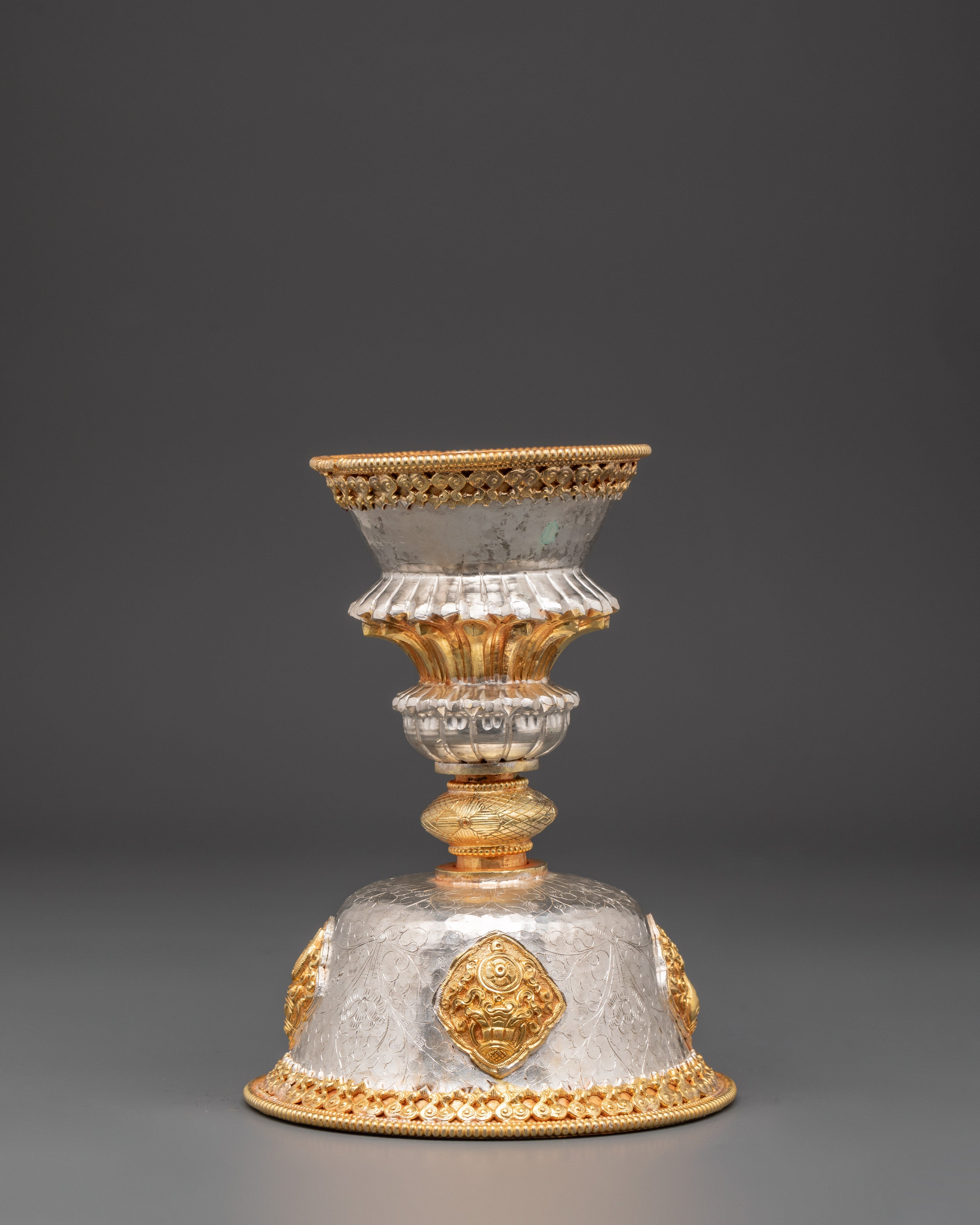 Tibetan Butter Lamp Set | Buddhist Offering Lamps for Ritual Use