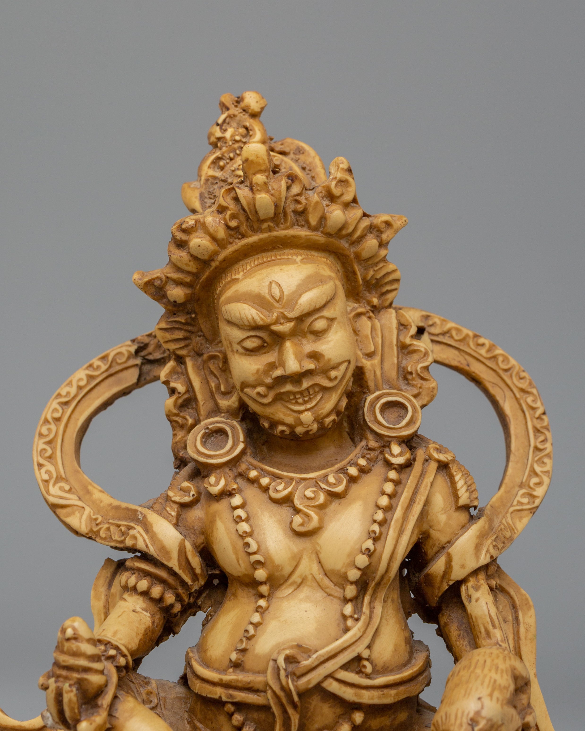 Wealth Dzambhala Deity Statue | Buddhist Prosperity & Abundance Sculpture