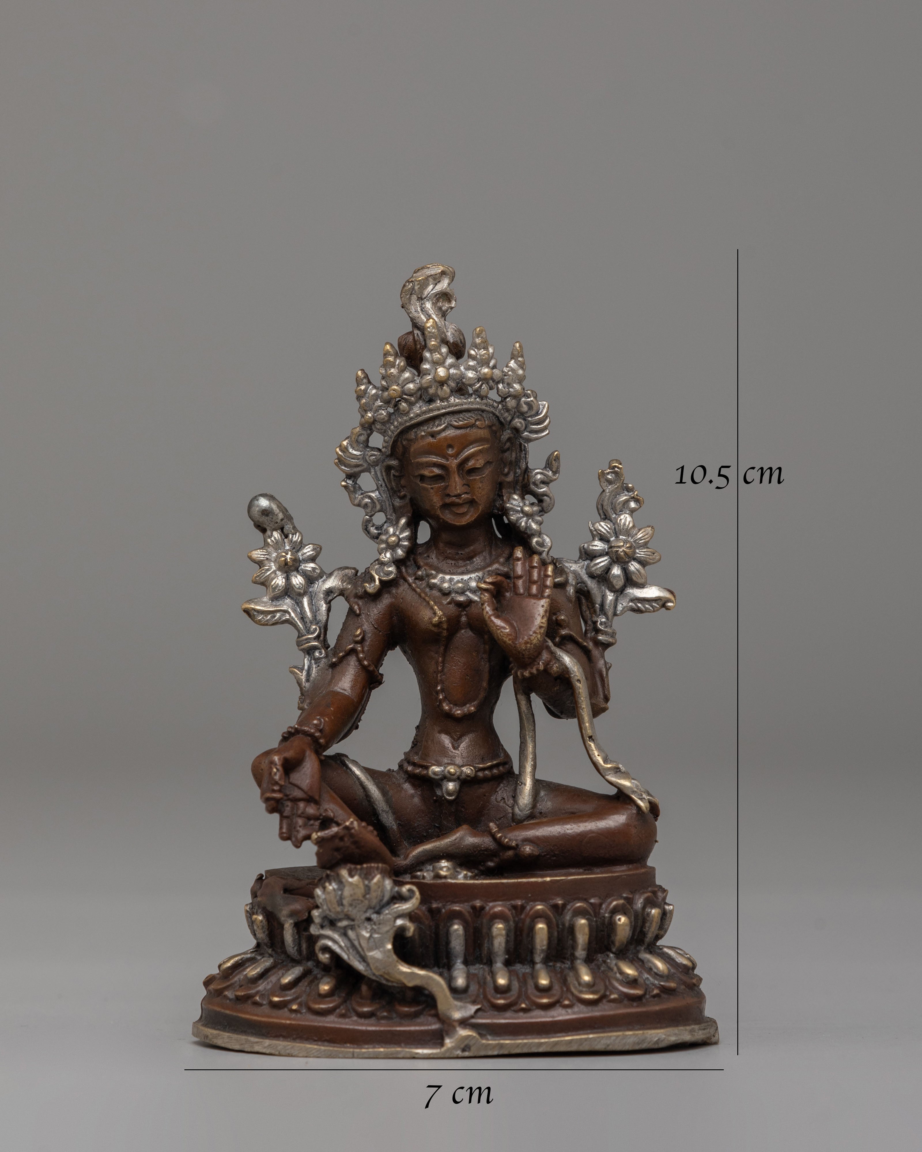 Tibetan Sacred Green Tara Statue | Symbol of Protection & Compassion