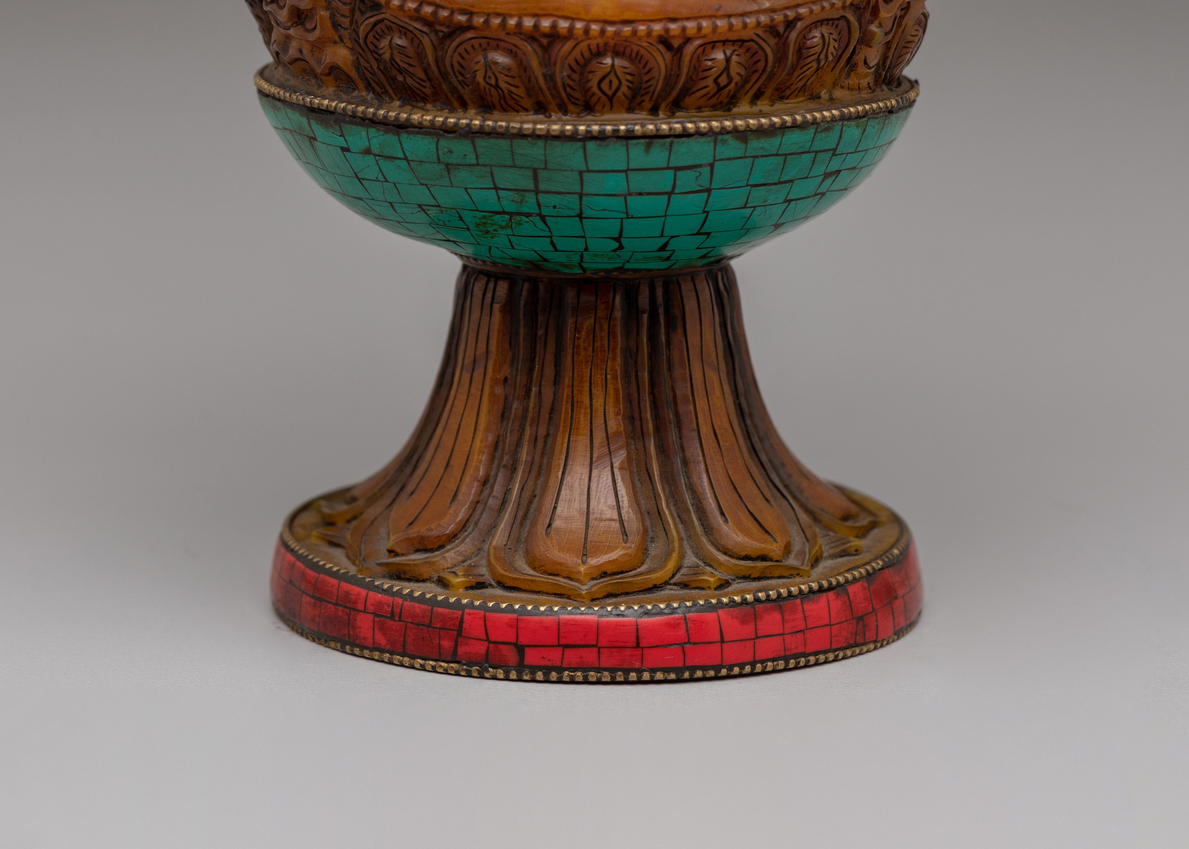 Black Manjushri Flower Vase | Handcrafted Flower Vase