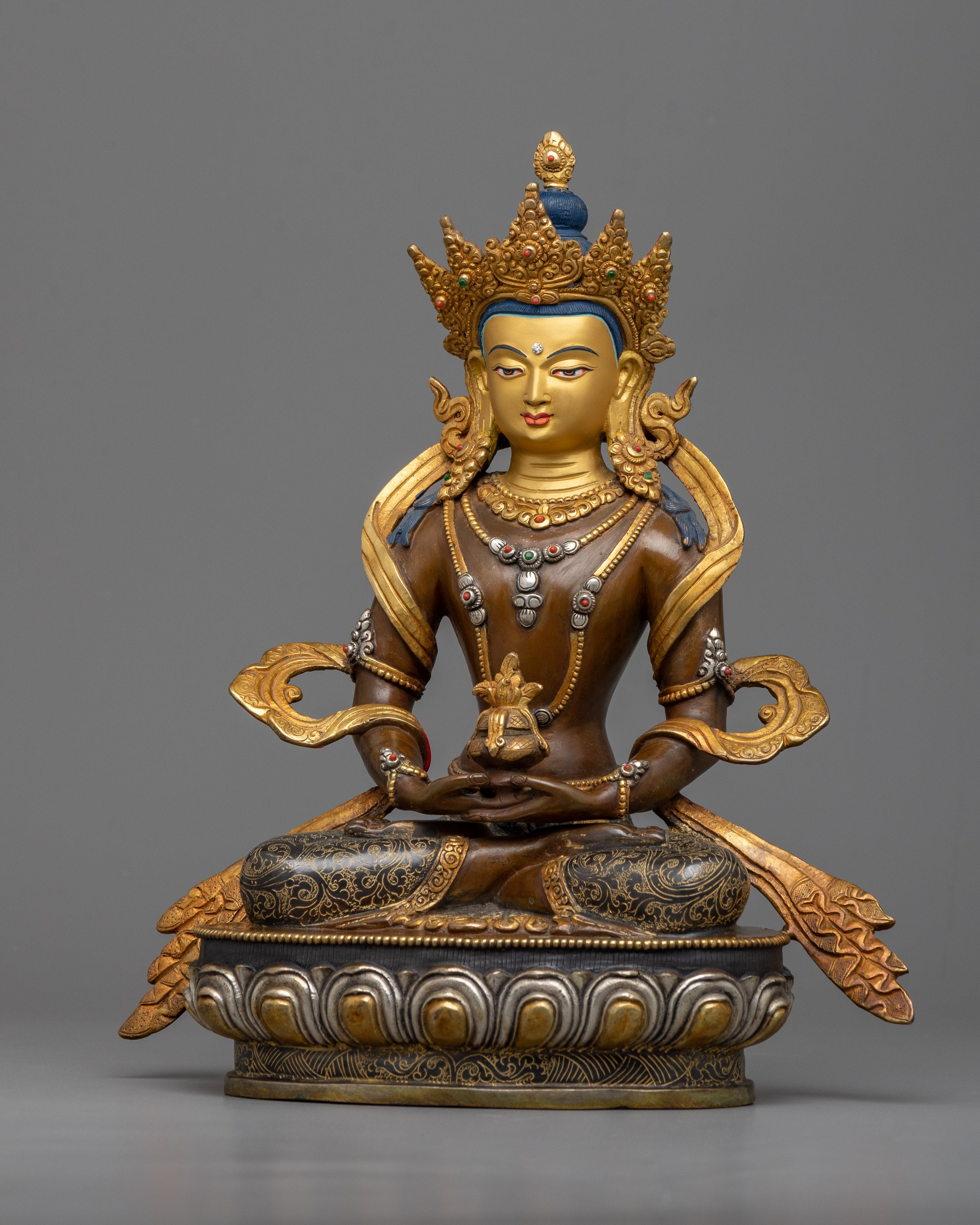 Invite Longevity and Spiritual Prosperity with These Inspiring Amitayus Images in a Stunning Statue