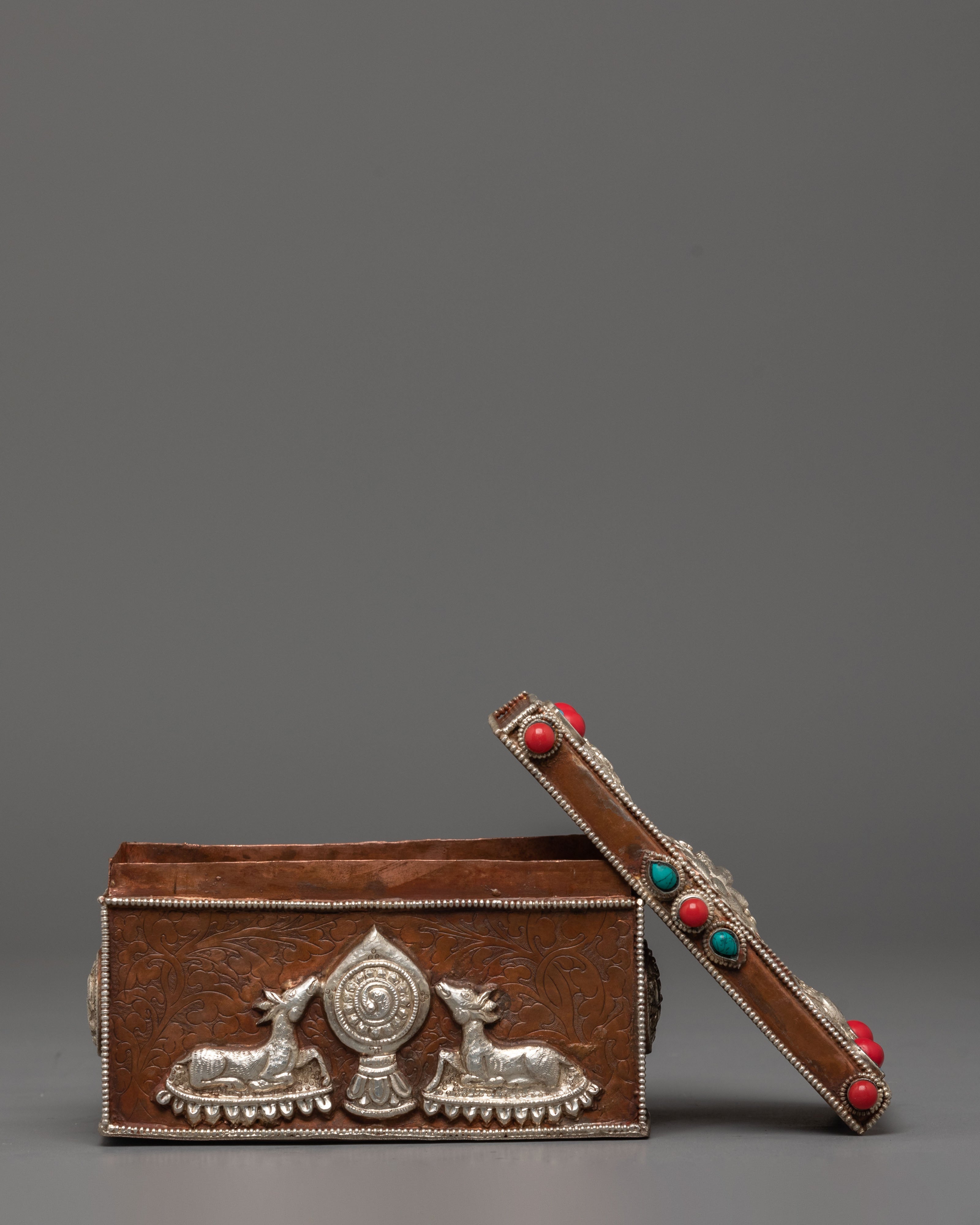 Tibetan Dharma Wheel Box | Wheel of Dharma