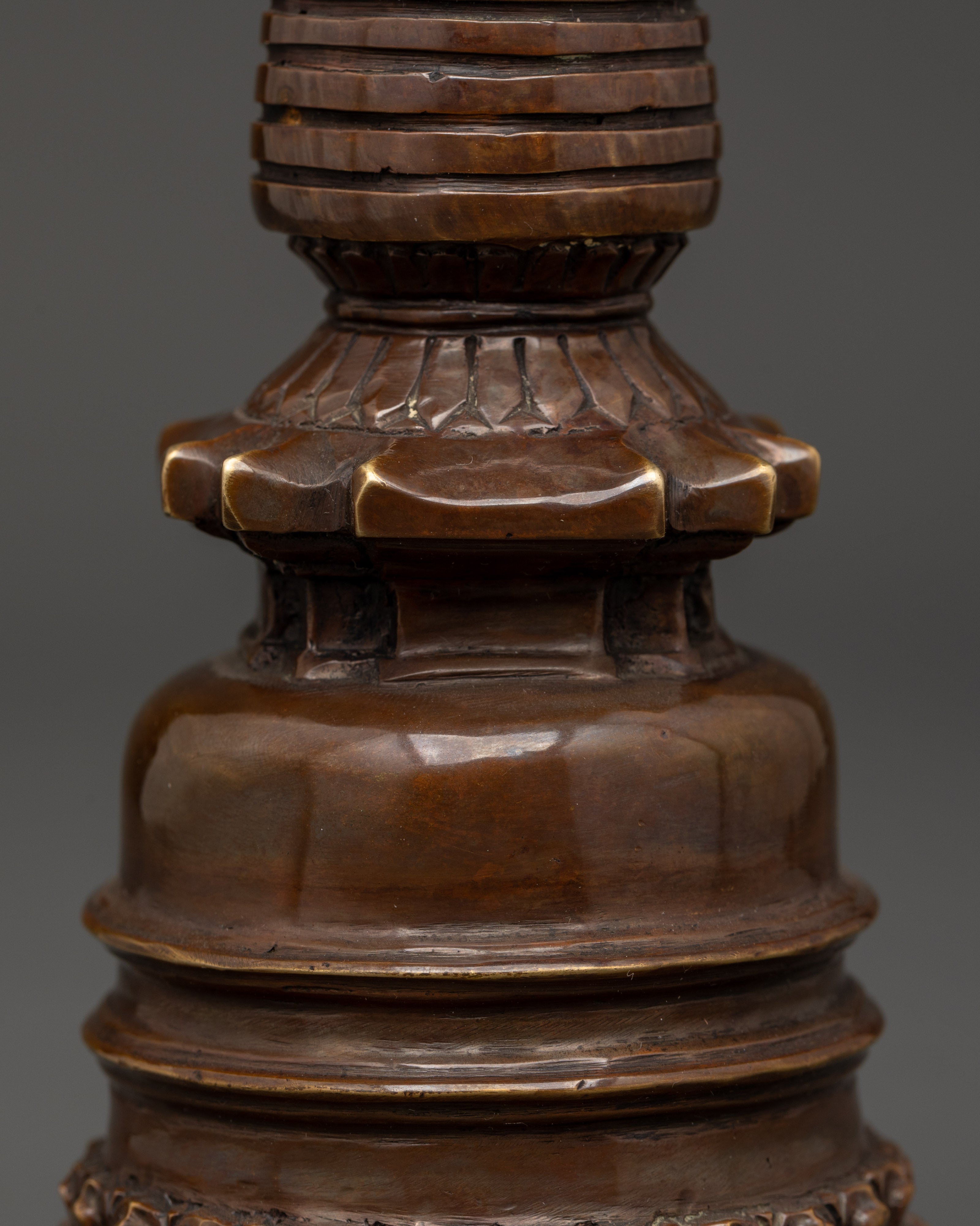 Copper Stupa for Altar | Altar and Meditation