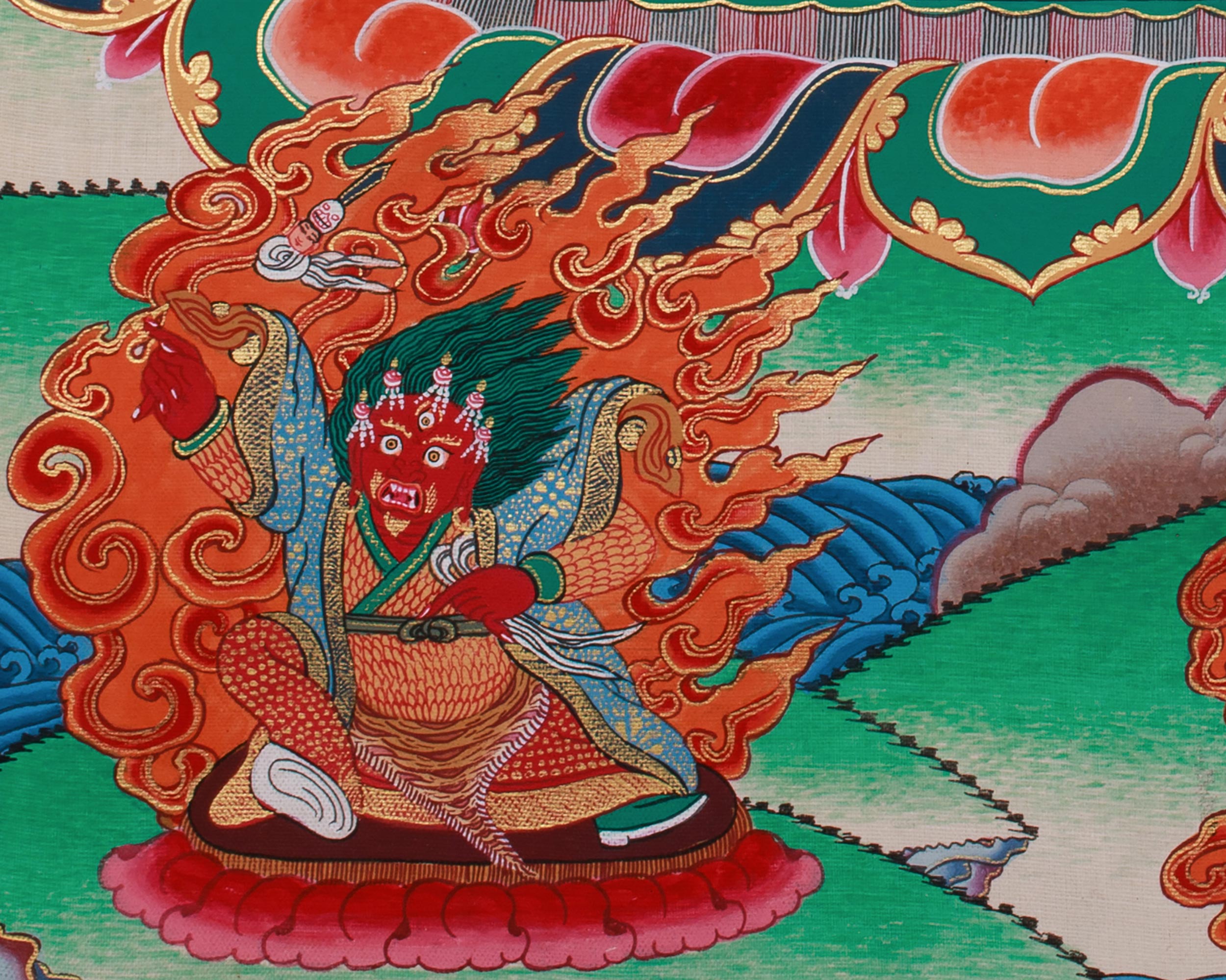 Fierce Yamantaka Thangka | Conqueror of Death and Ignorance