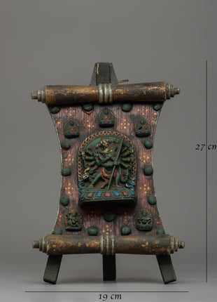 Wooden Chakrasamvara Thangka | A Sacred Buddhist Artwork