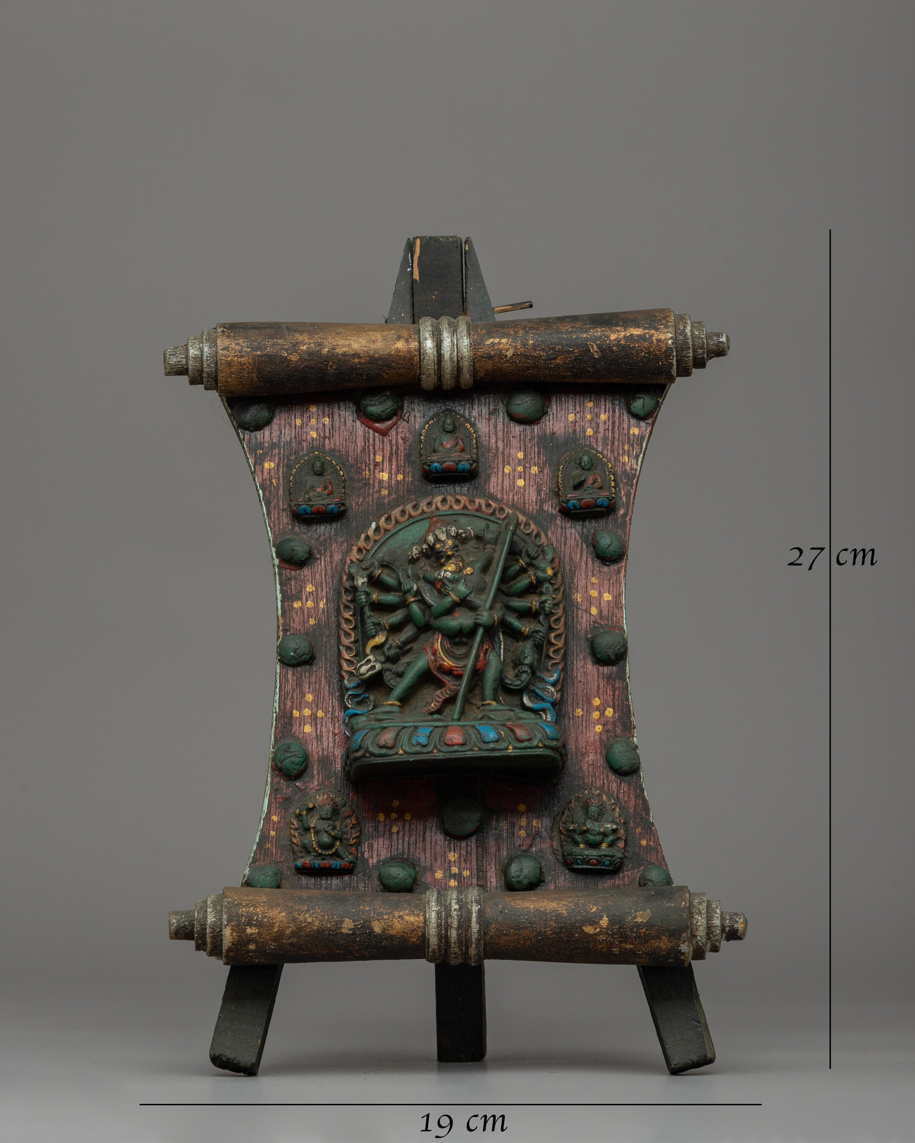 Wooden Chakrasamvara Thangka | A Sacred Buddhist Artwork