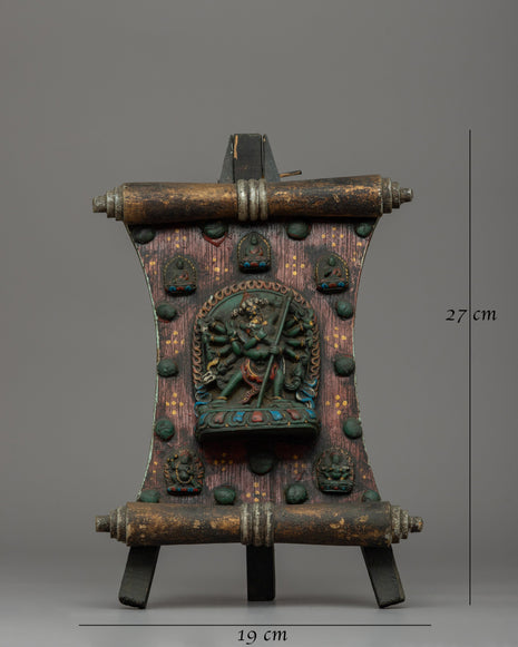 Wooden Chakrasamvara Thangka | A Sacred Buddhist Artwork