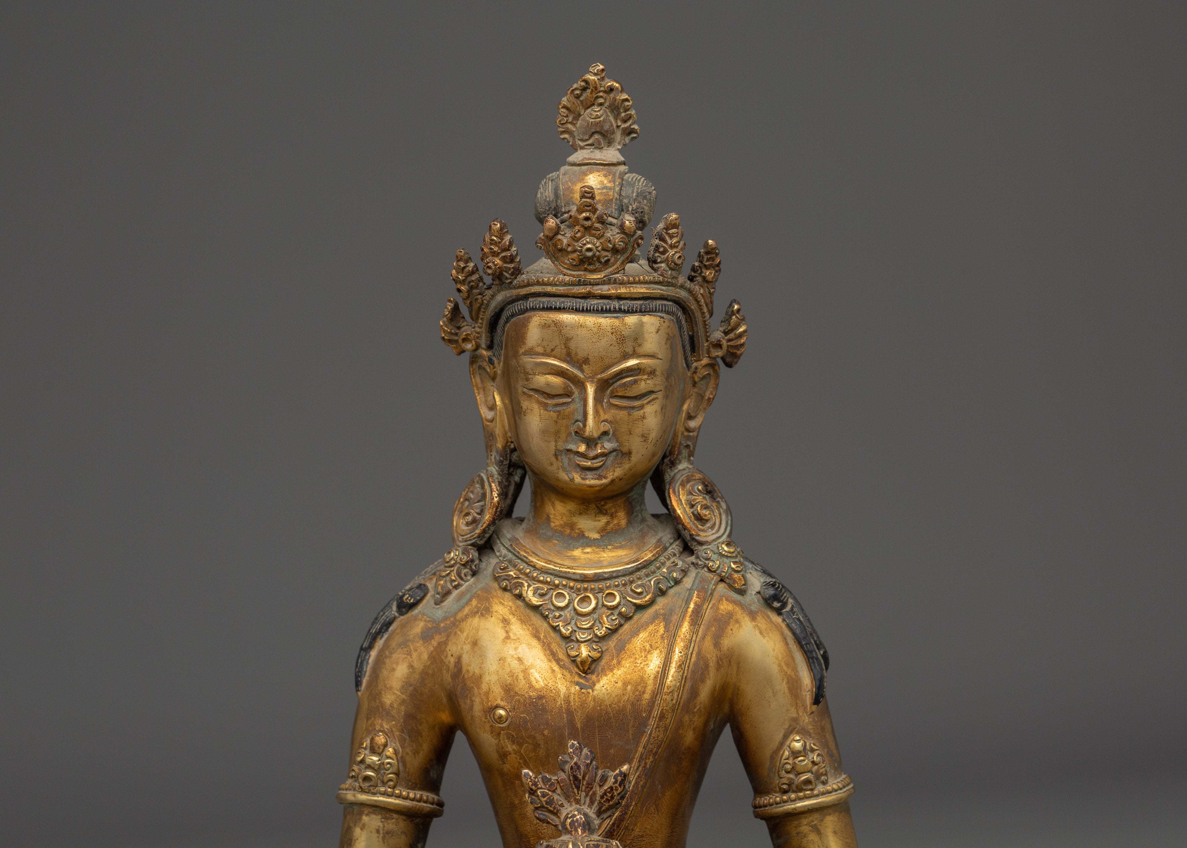 Amitayus Buddha Sculpture | Symbol of Longevity and Prosperity