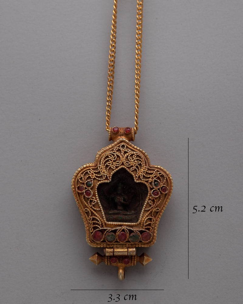 Manjushri Ghau Prayer Locket | Manjushri Bodhisattva Ghau for Enhanced Meditation and Insight