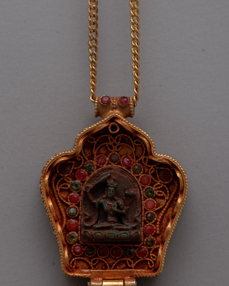 Manjushri Ghau Prayer Locket | Manjushri Bodhisattva Ghau for Enhanced Meditation and Insight