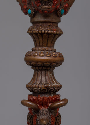 Dorje Phurba Practice Ritual Item | Handcrafted Spiritual Tool Enhancing Ceremonial Decor