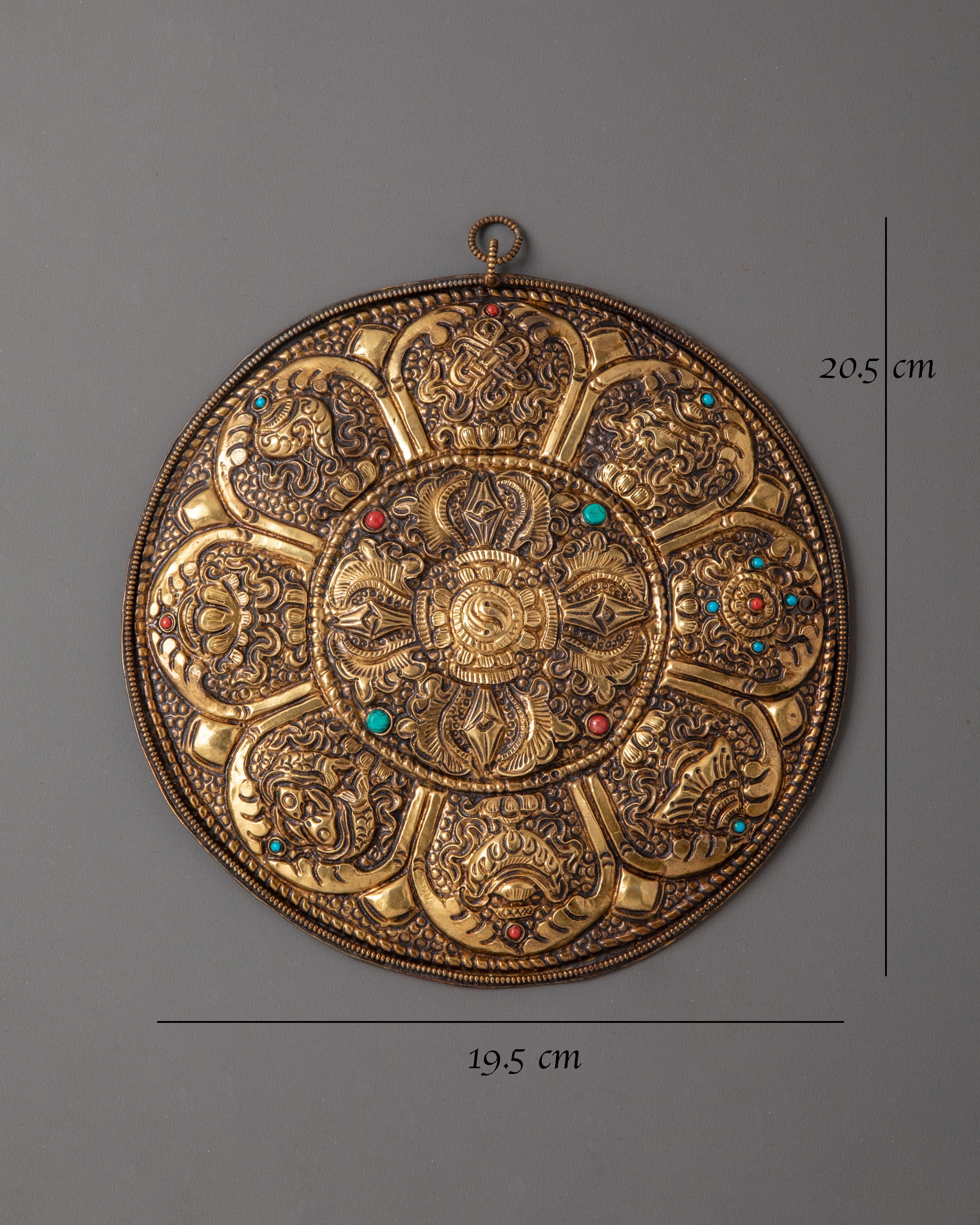 Eight Auspicious Symbol Wall Hanging | Symbol of Wisdom