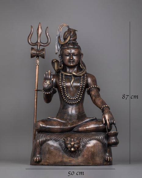 Statue of Shiv Shankar Mahadeva | Religious Figure of the Supreme Deity of Hinduism