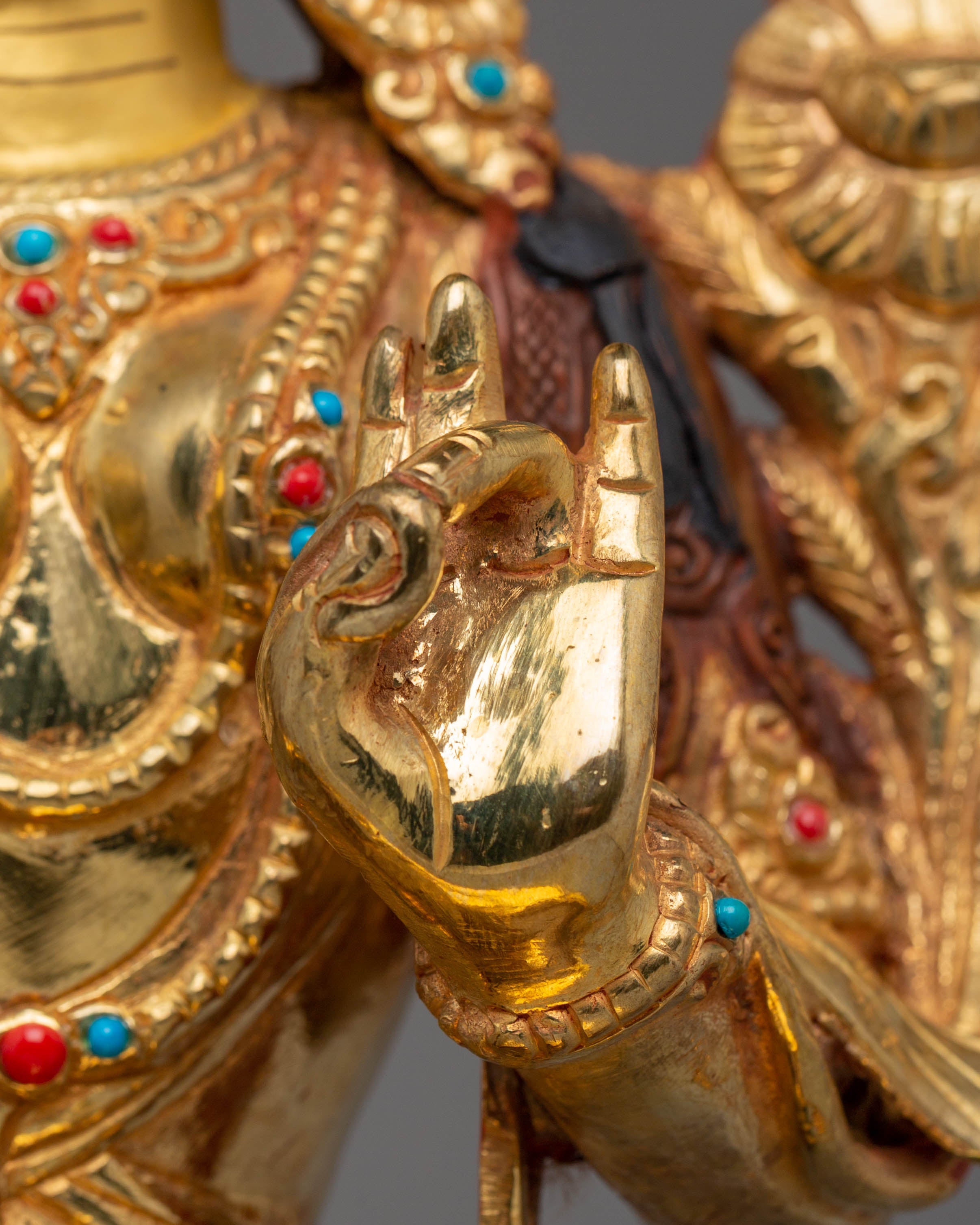 Green Tara Handmade Statue | Protector from Suffering and Obstacles