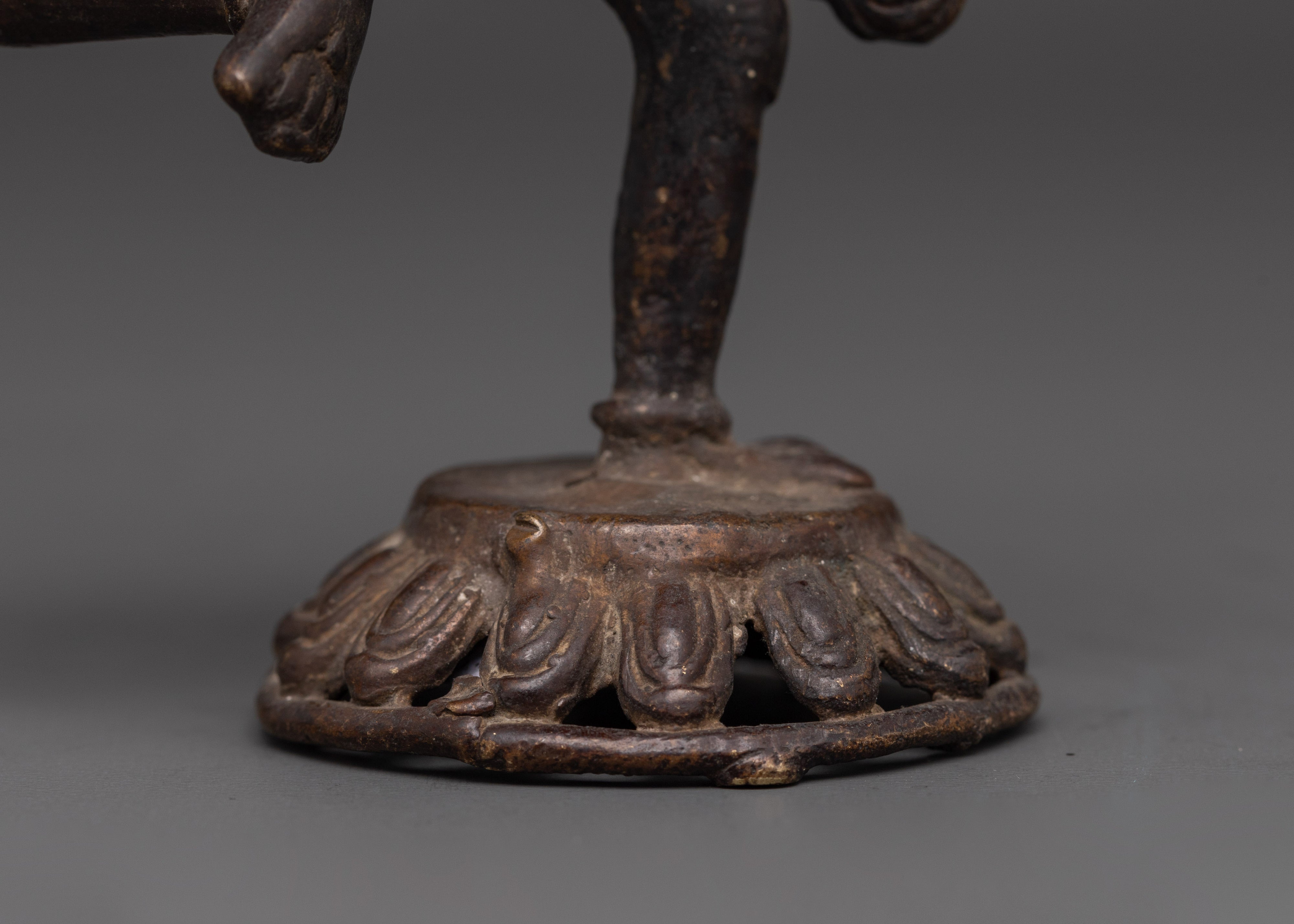 Tibetan Garuda Copper Statue with his Consort | Protector Deity for Meditation