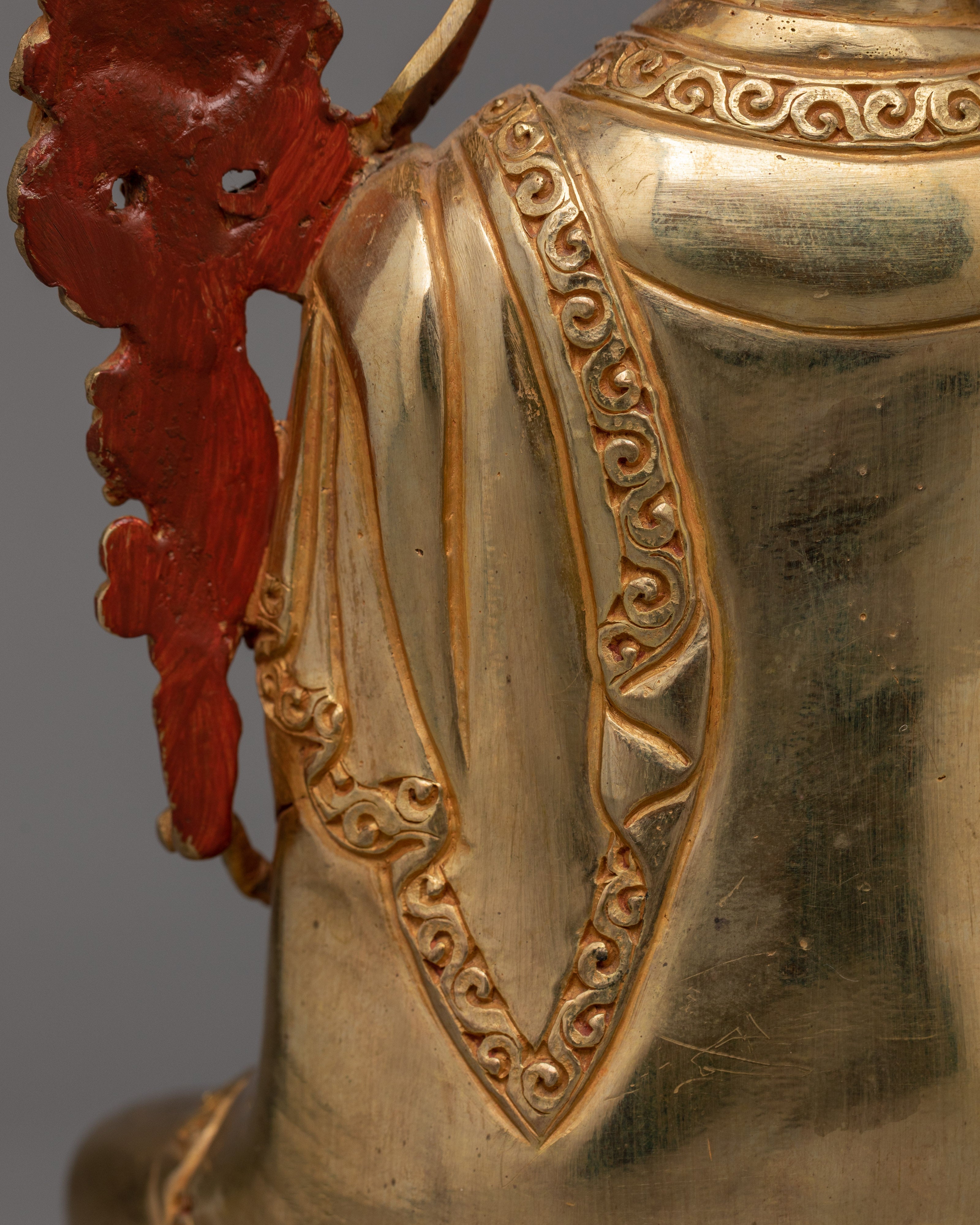 24K Gold-Gilded Tsongkhapa Statue | A Handcrafted Buddhist Master