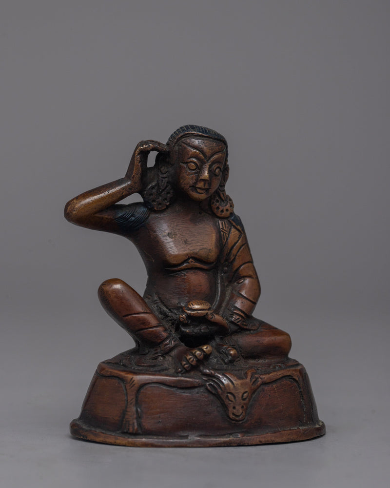 Tibetan Buddhist Siddha Jetsun Milarepa Statue | Sacred Sculpture of Enlightenment and Devotion