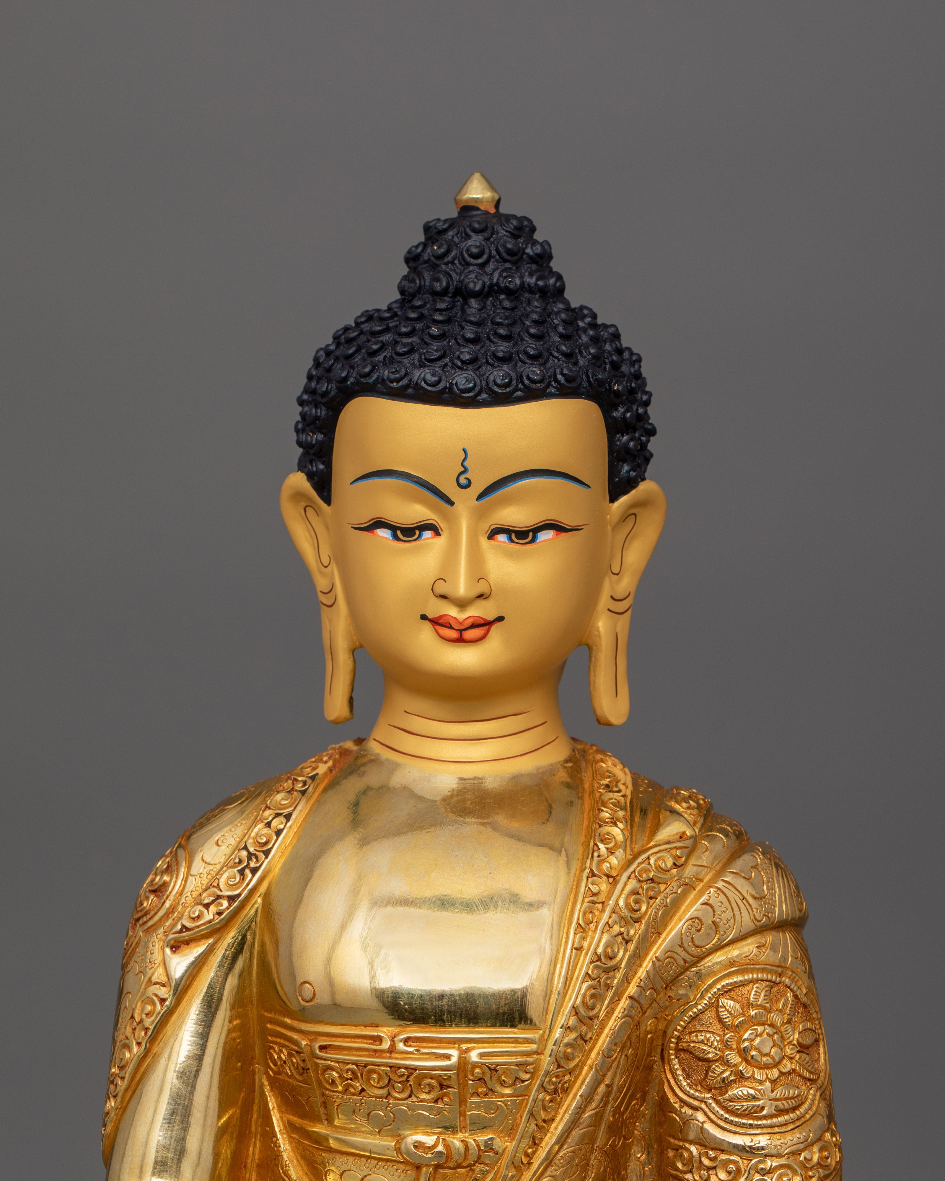 Hand-carved Amitabha Buddha Tibetan Deity | Buddha of Infinite Light Statue