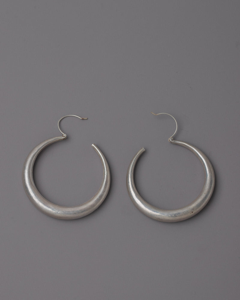 Silver Hoop Earrings | Handcrafted Earrings Enhancing Any Outfit with Elegant Silver Hoops