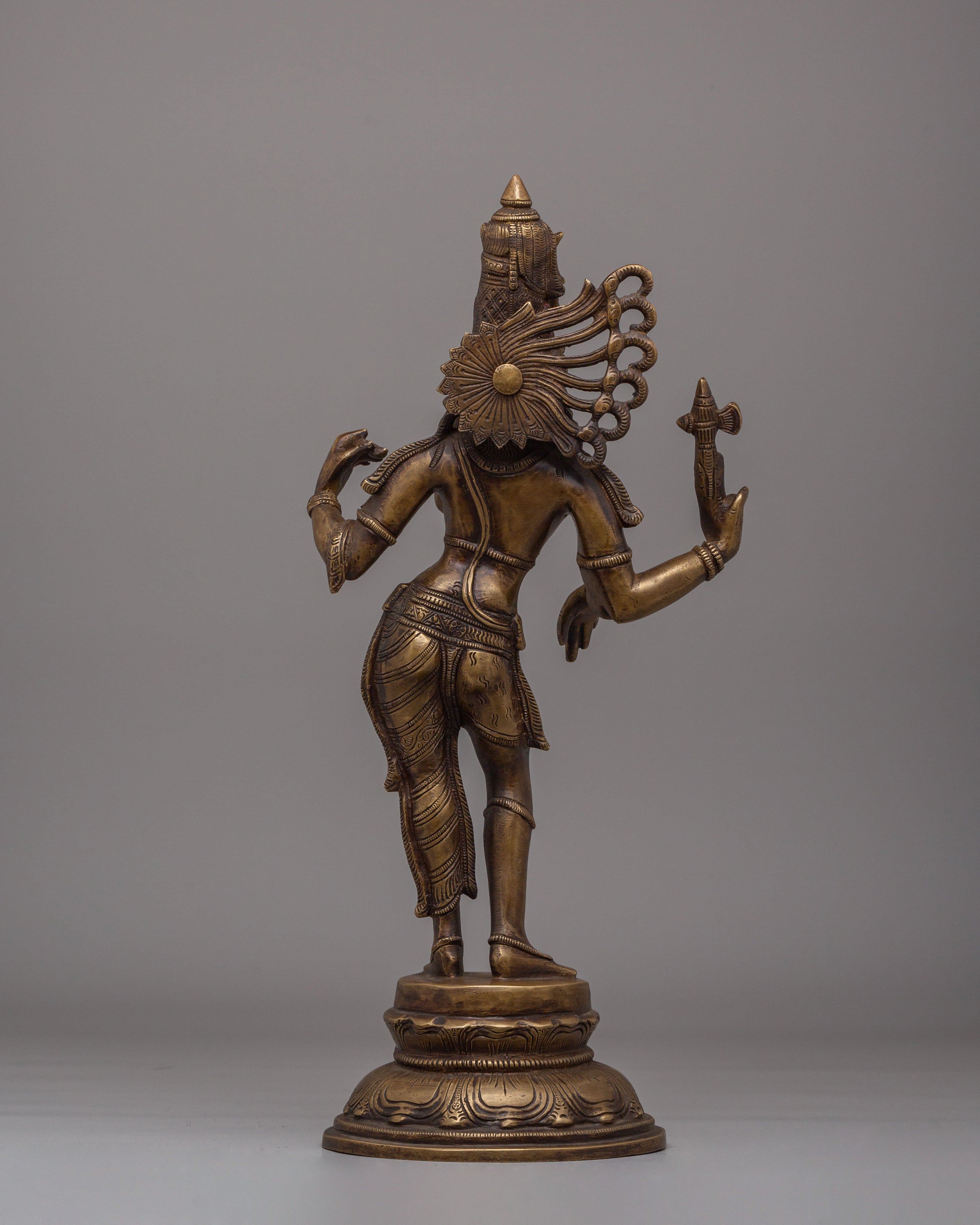 Handmade Ardhanarishvara Statue | Divine Union of Shiva & Shakti