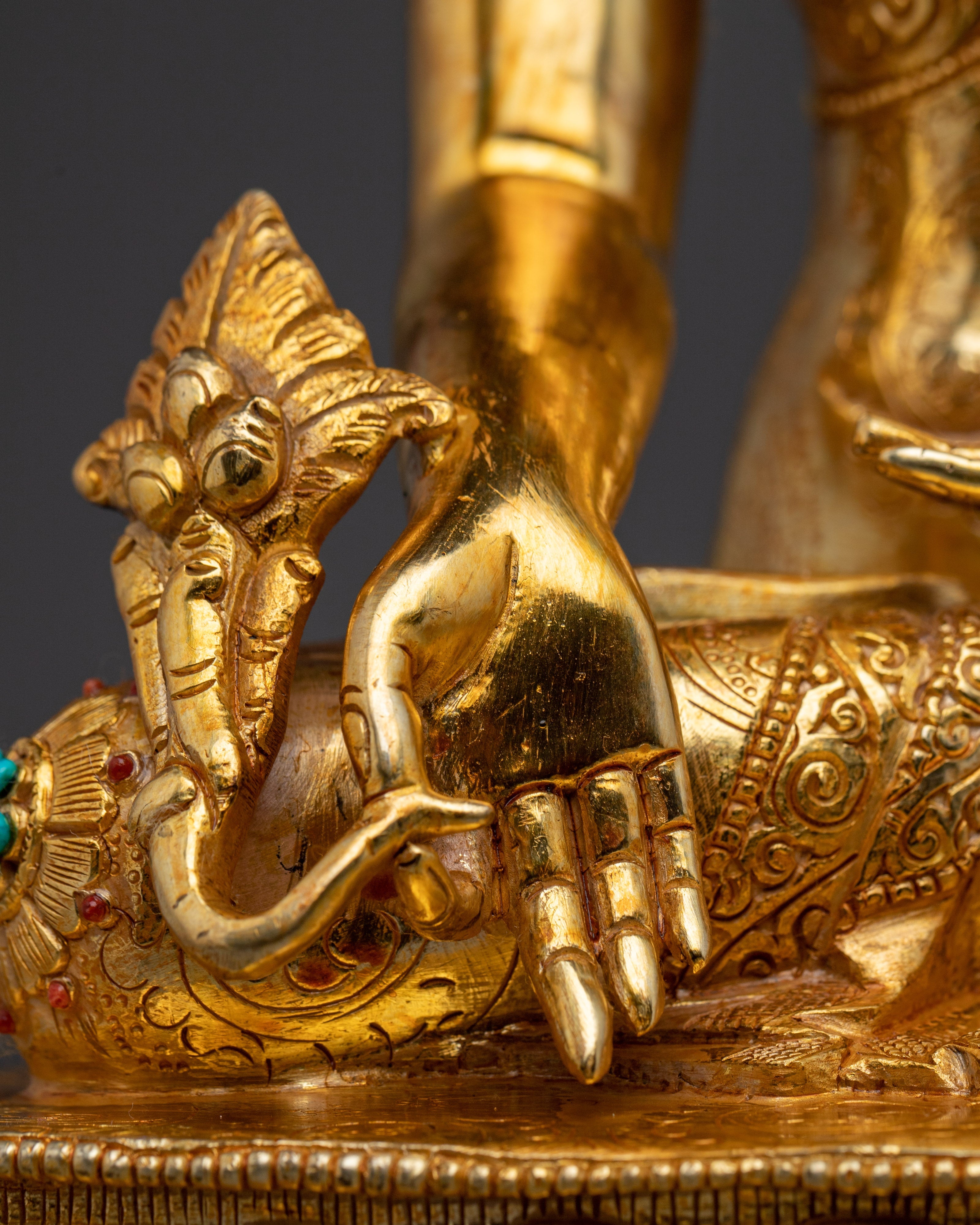 Medicine Buddha Healing Copper Statue | Bhaiṣajyaguru Himalayan Artwork