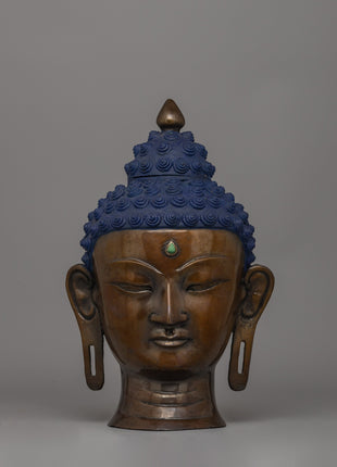 Bronze Buddha Head Statue