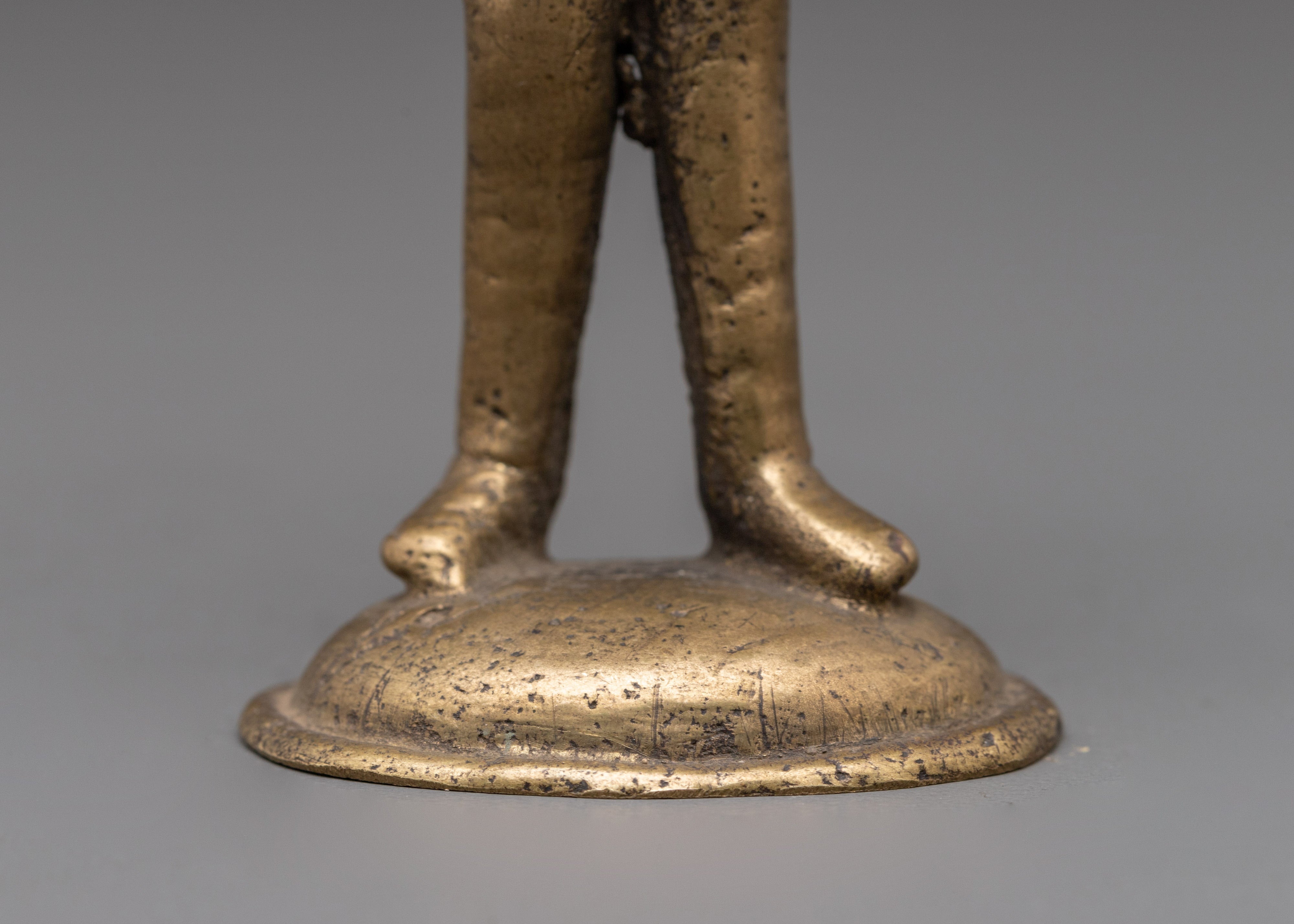 Traditional Musical Statue | Brass Musician Figurine with Antique Finish