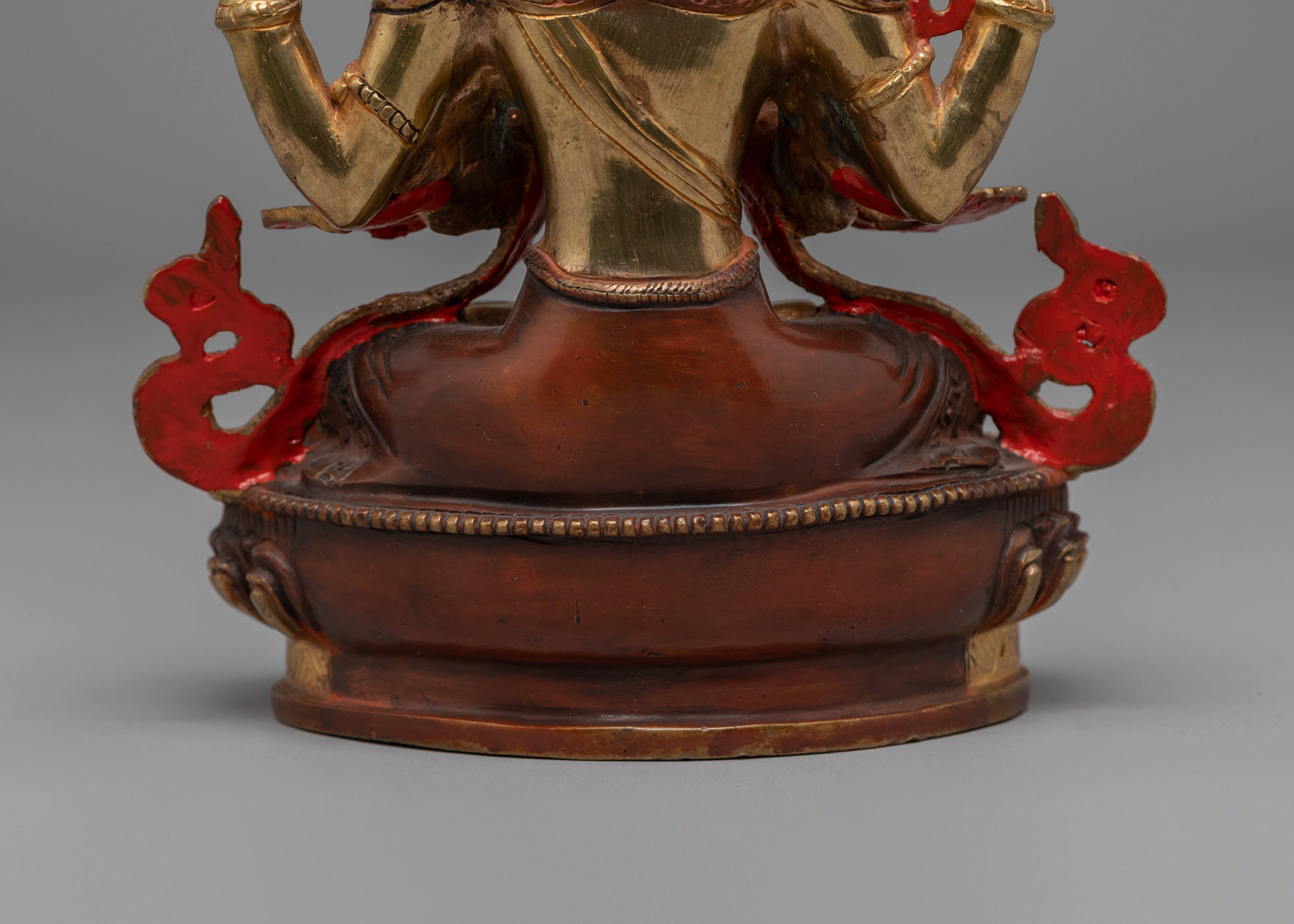Tibetan Bodhisattva chenrezig Handmade Statue | Buddhist Sculpture