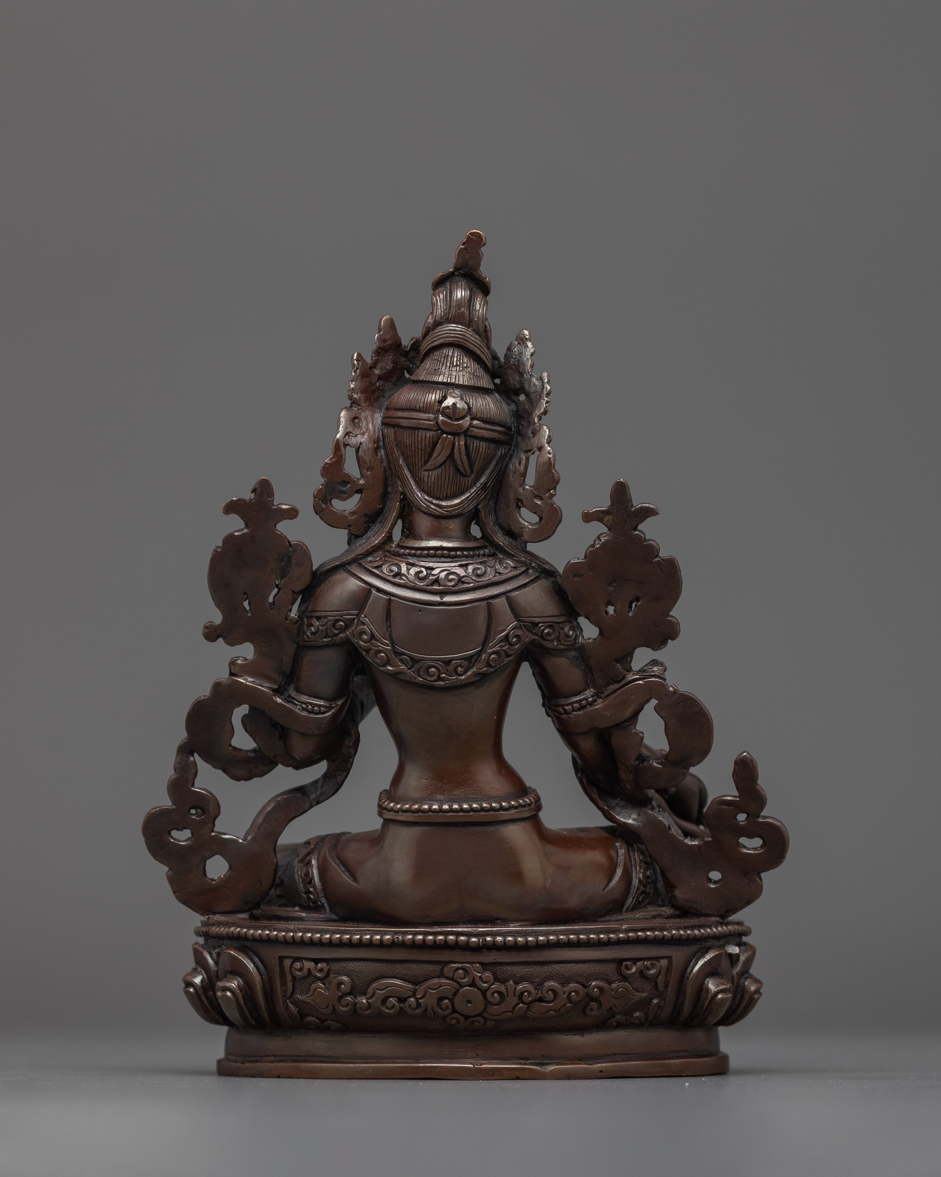Arya Green Tara Buddhist Female Deity Sculpture | Divine Feminine Energy and Compassion