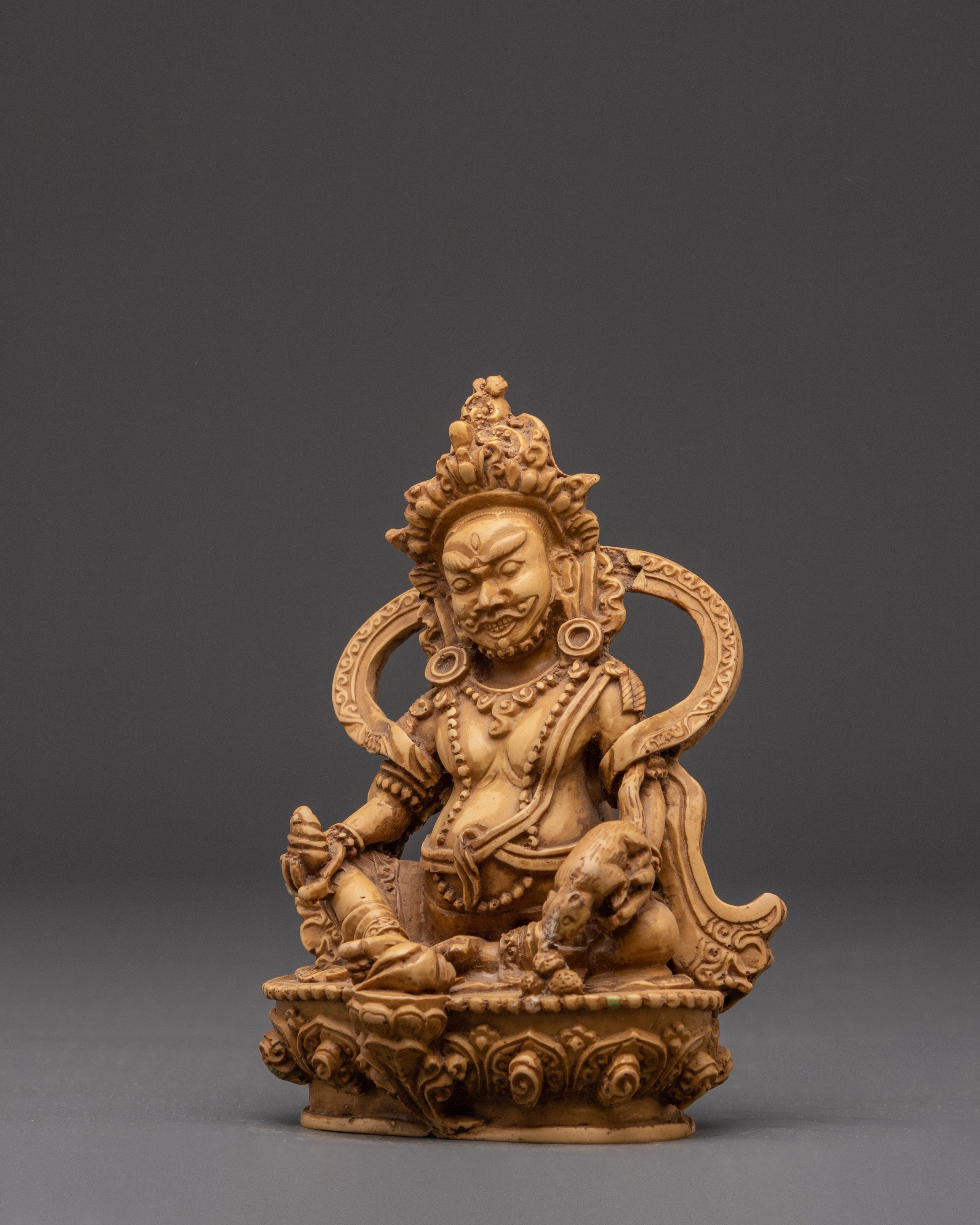 Dzambhala God of Prosperity Sculpture | Symbol of Wealth and Compassion