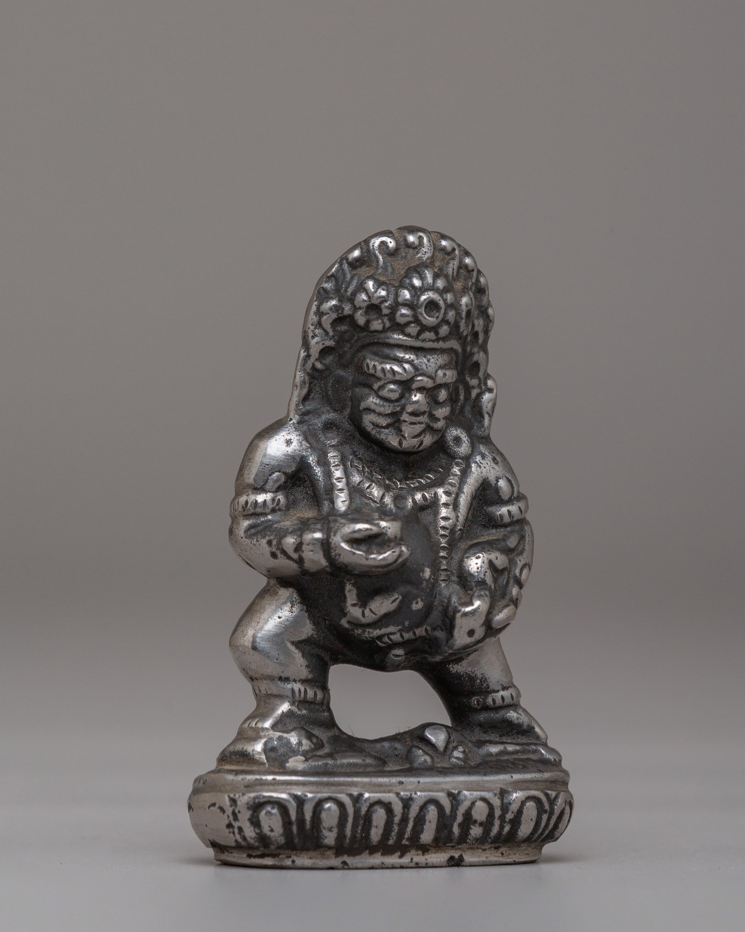 Traditional Black Dzambhala Statue | Tibetan Wealth Deity