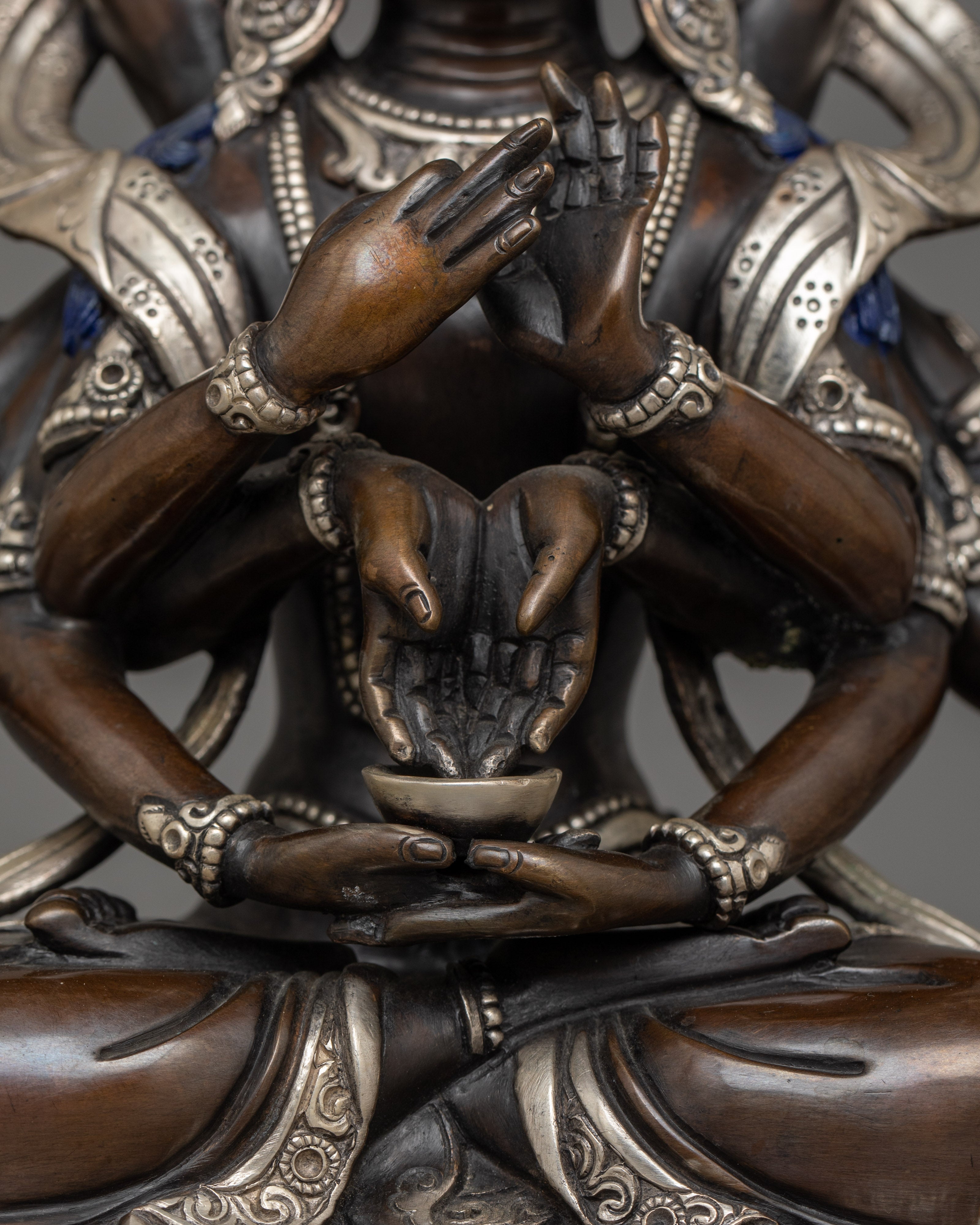 Buddhist Namasangiti Deity Sculpture | Traditional Himalayan Craftsmanship