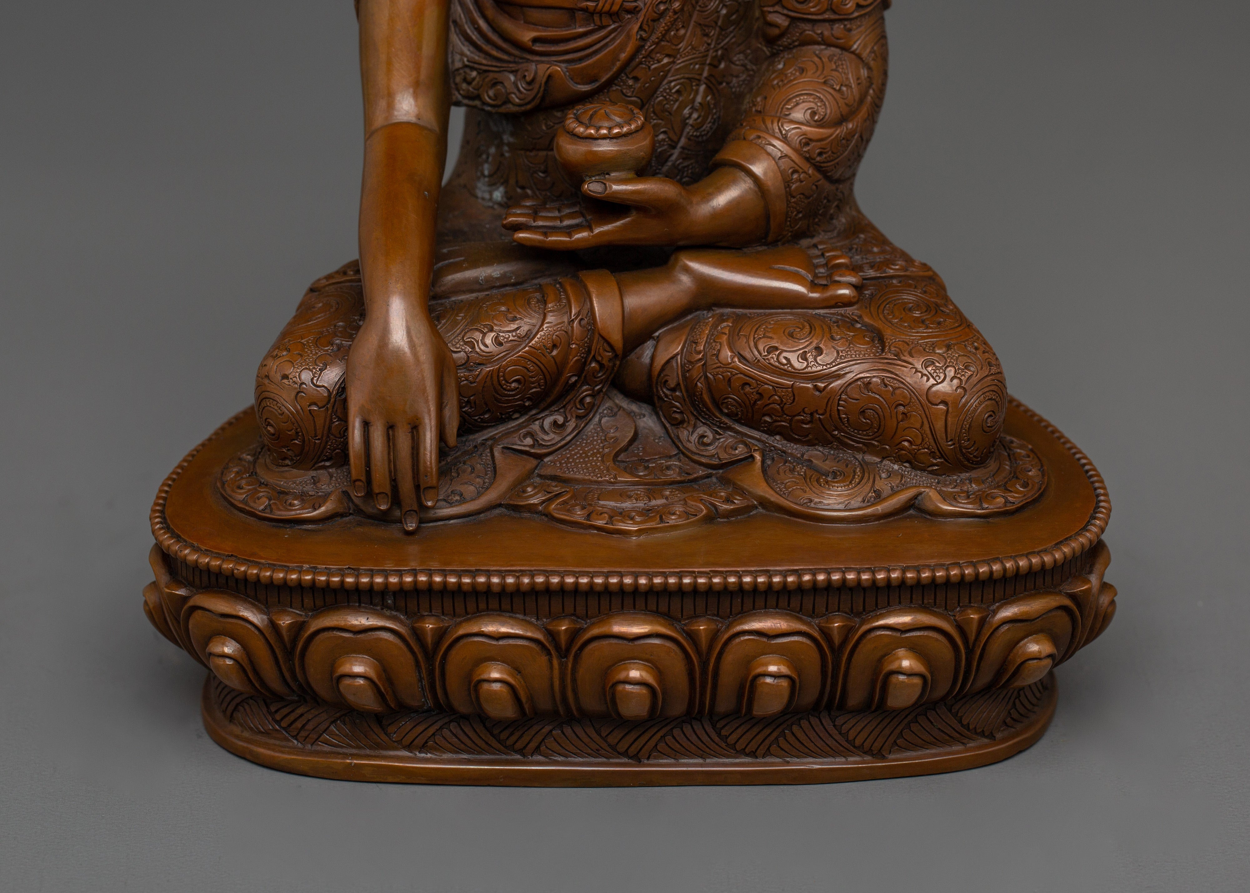 Handcrafted Tibetan Art of Shakyamuni Buddha Statue for Dharma and Altar Decor