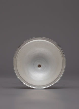 Decorative Silver Butter Lamp | Handcrafted Offering Lamp for Home
