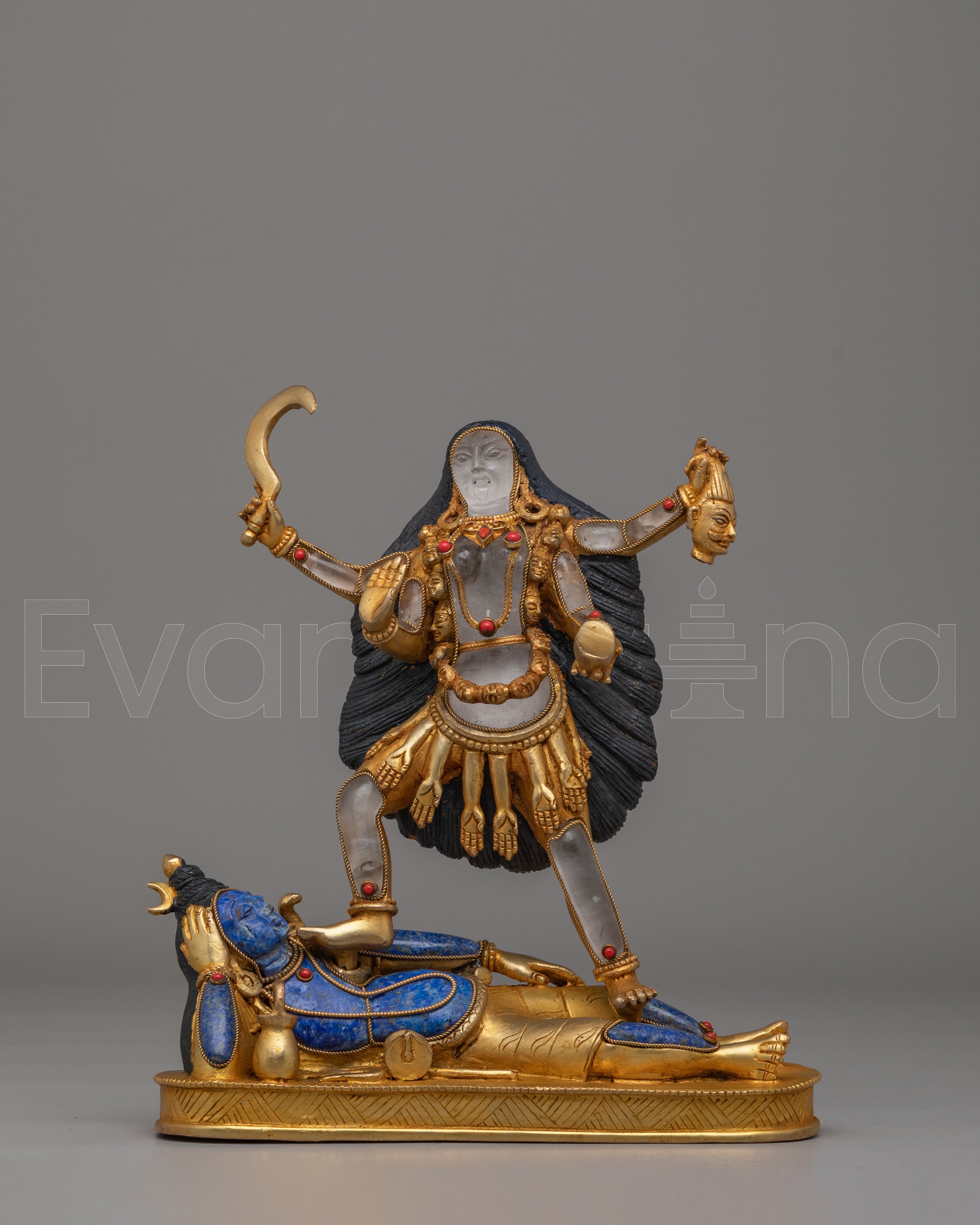 Mahakali Standing On Shiva Statue