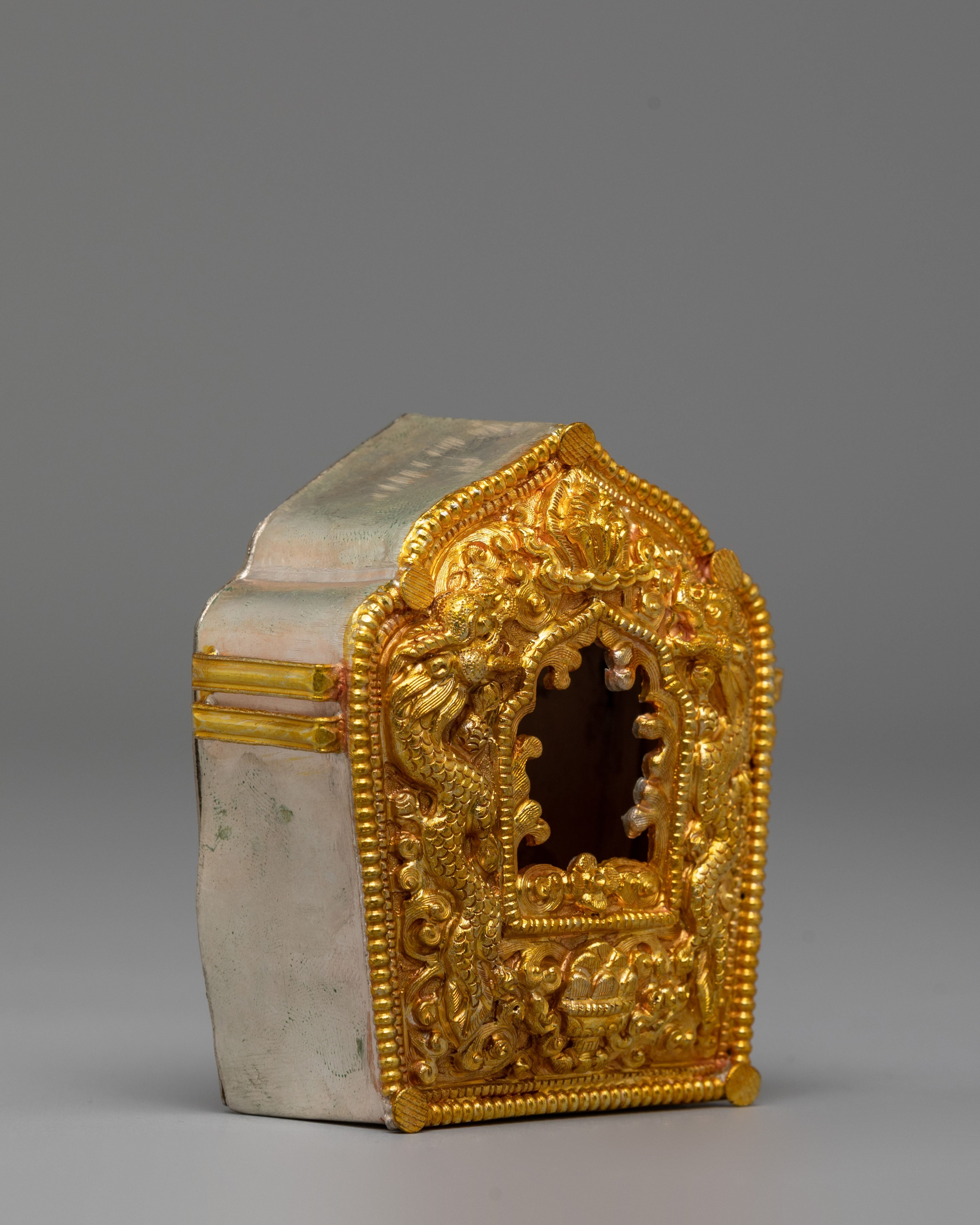 Spiritual Buddhist Amulet Ghau Box | Sacred Tibetan Prayer Box