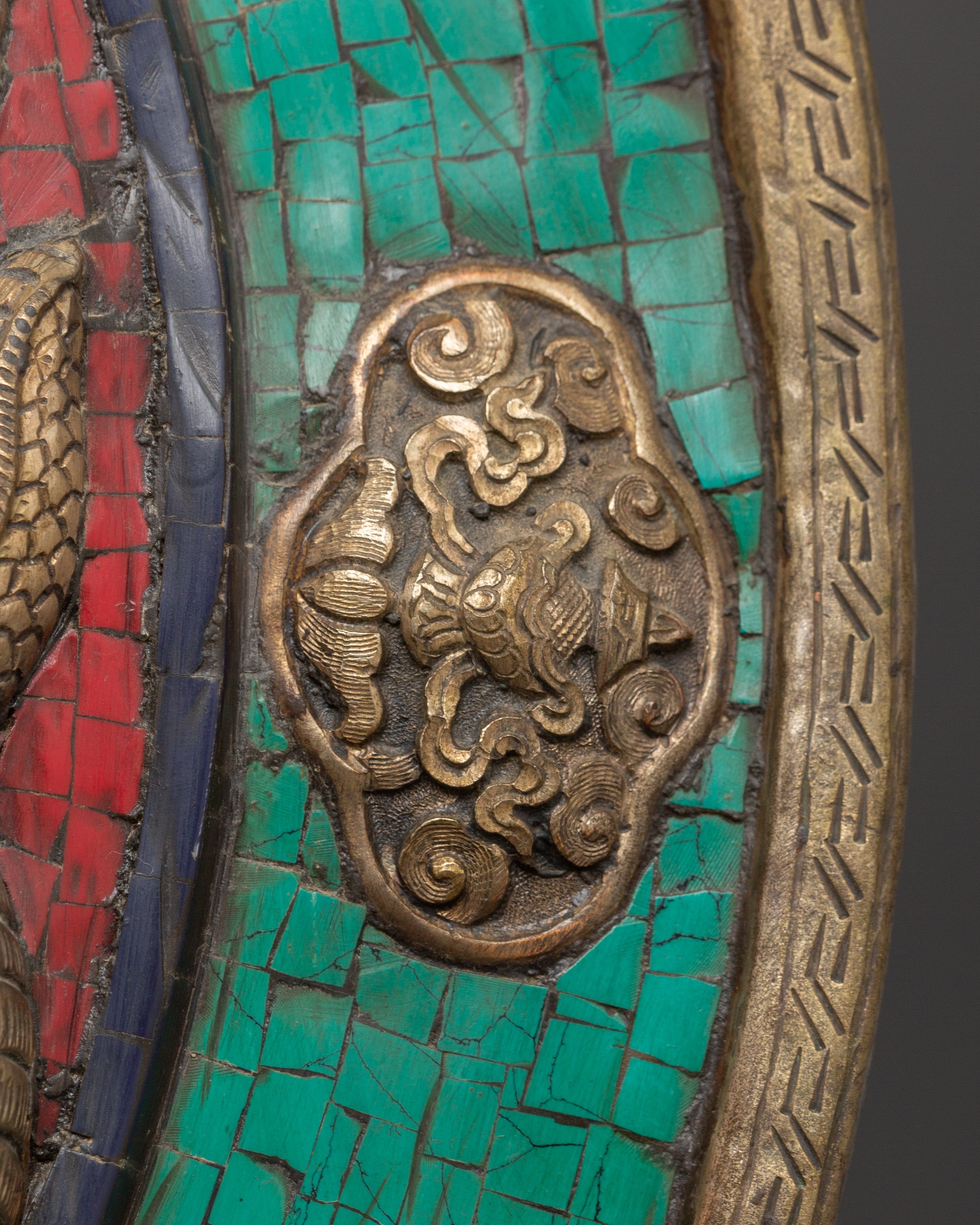 Tibetan wall hanging with turquoise | Sacred Space & Decor